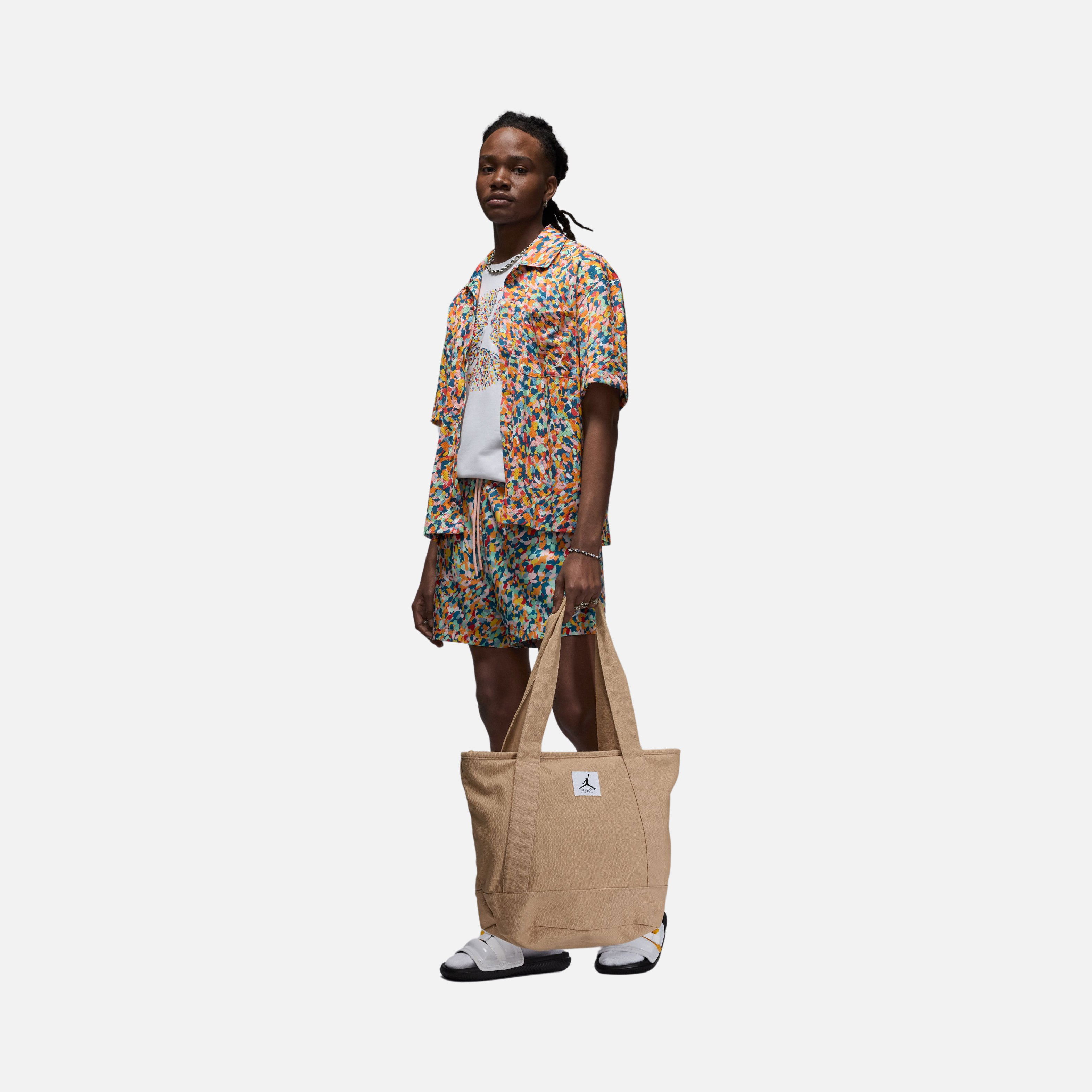 Nike Jordan Essentials Poolside Allover Printed Full-Buttoned Short-Sleeve Erkek Gömlek
