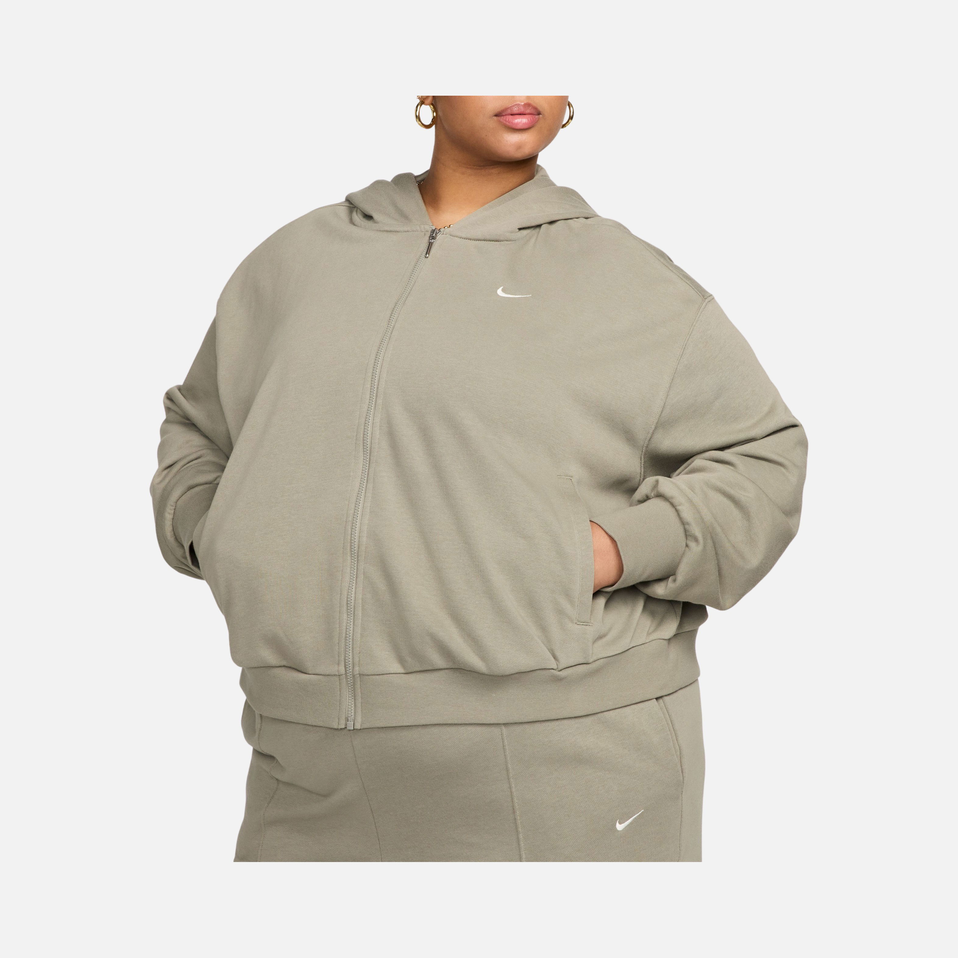 Nike Sportswear Chill Terry Loose French Terry Full-Zip Hoodie (Plus Size) Kadın Sweatshirt