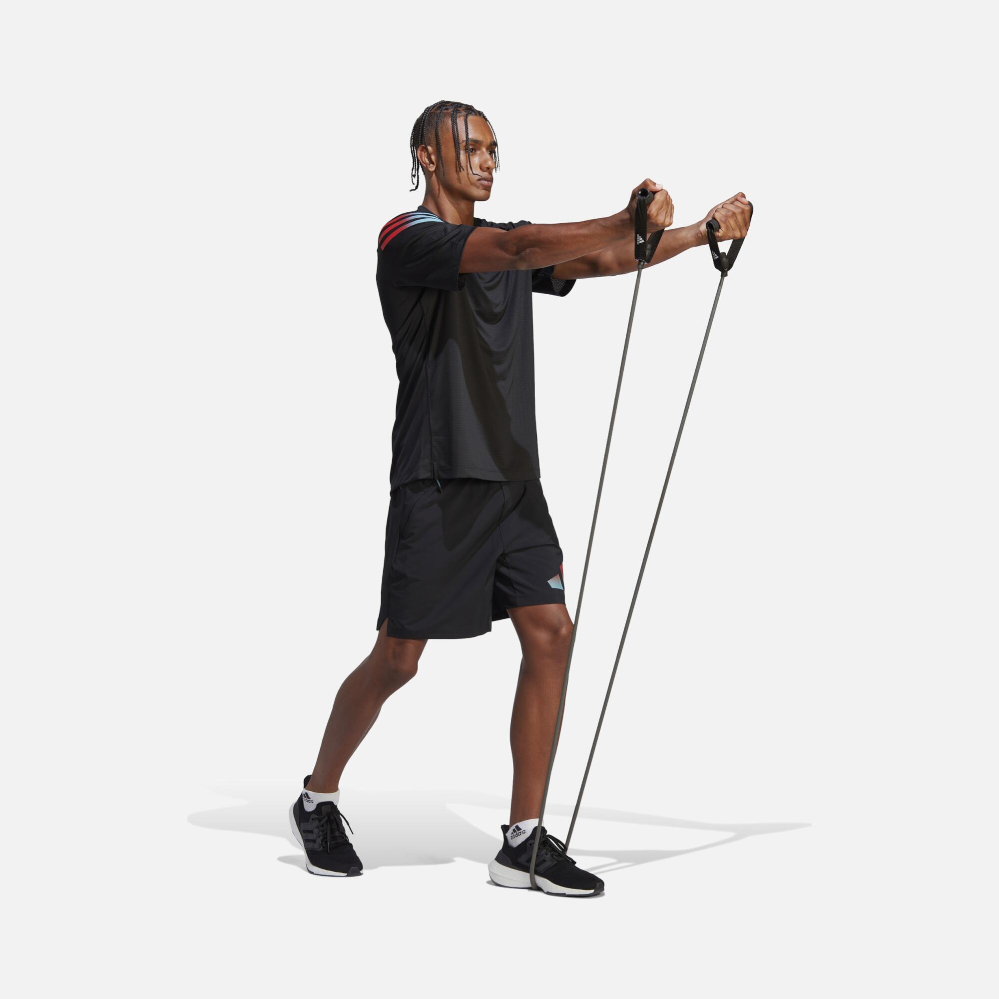 adidas Train Icons 3-Stripes Training Short-Sleeve Erkek Tişört