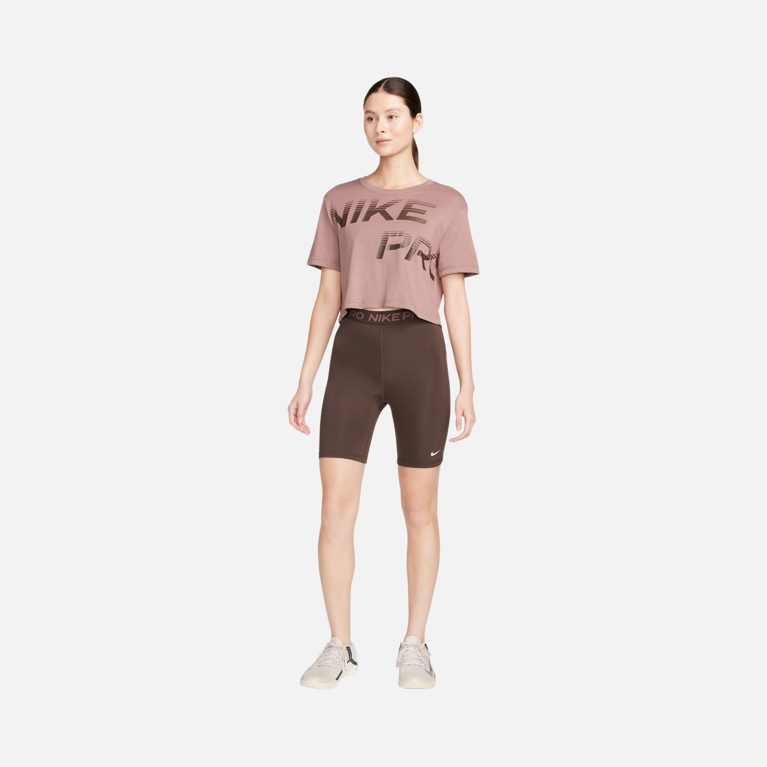 Nike Pro Dri-Fit Graphics Cropped Training Short-Sleeve Kadın Tişört