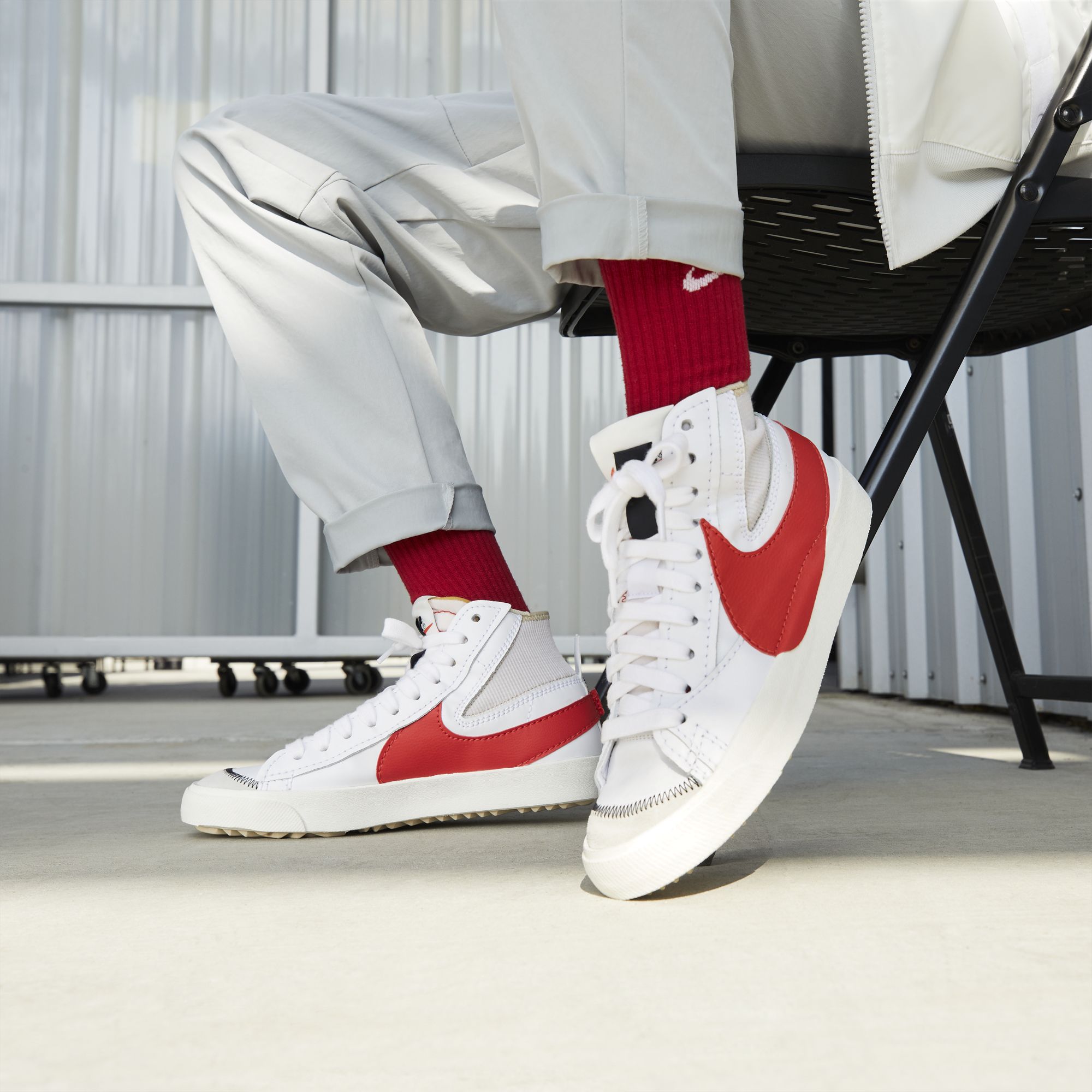 Nike Blazer Mid '77 Jumbo Swoosh Erkek Spor Ayakkabı