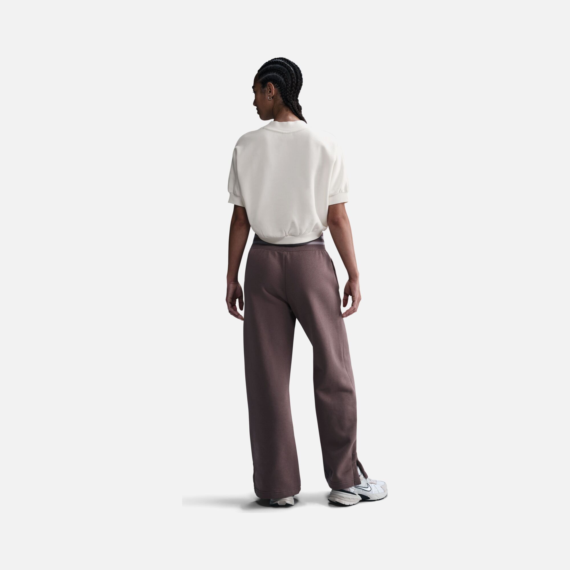 Nike Sportswear Collection Fleece Crew Cropped Short-Sleeve Kadın Tişört