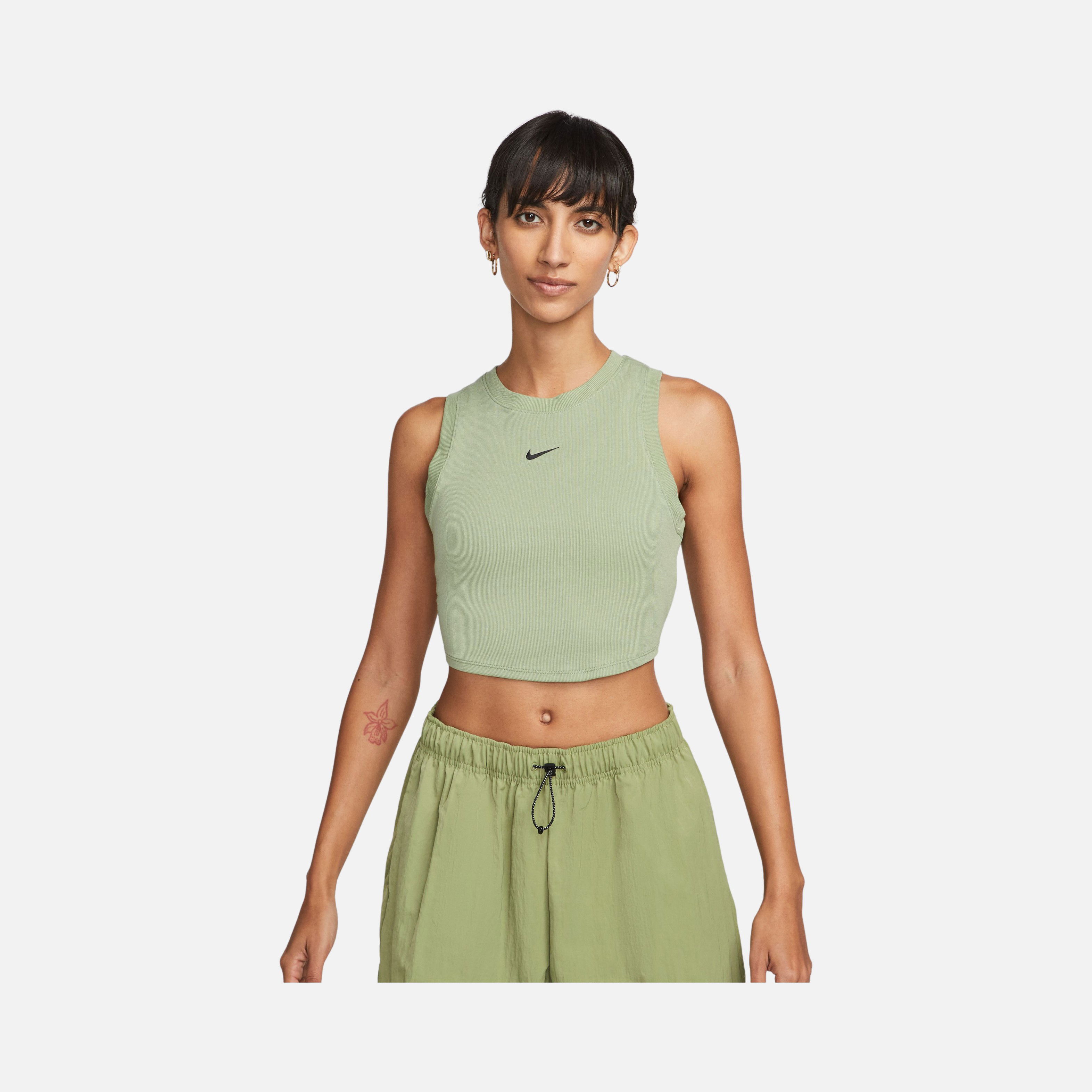 Nike Sportswear Chill Knit Tight Cropped Mini-Rib Kadın Atlet