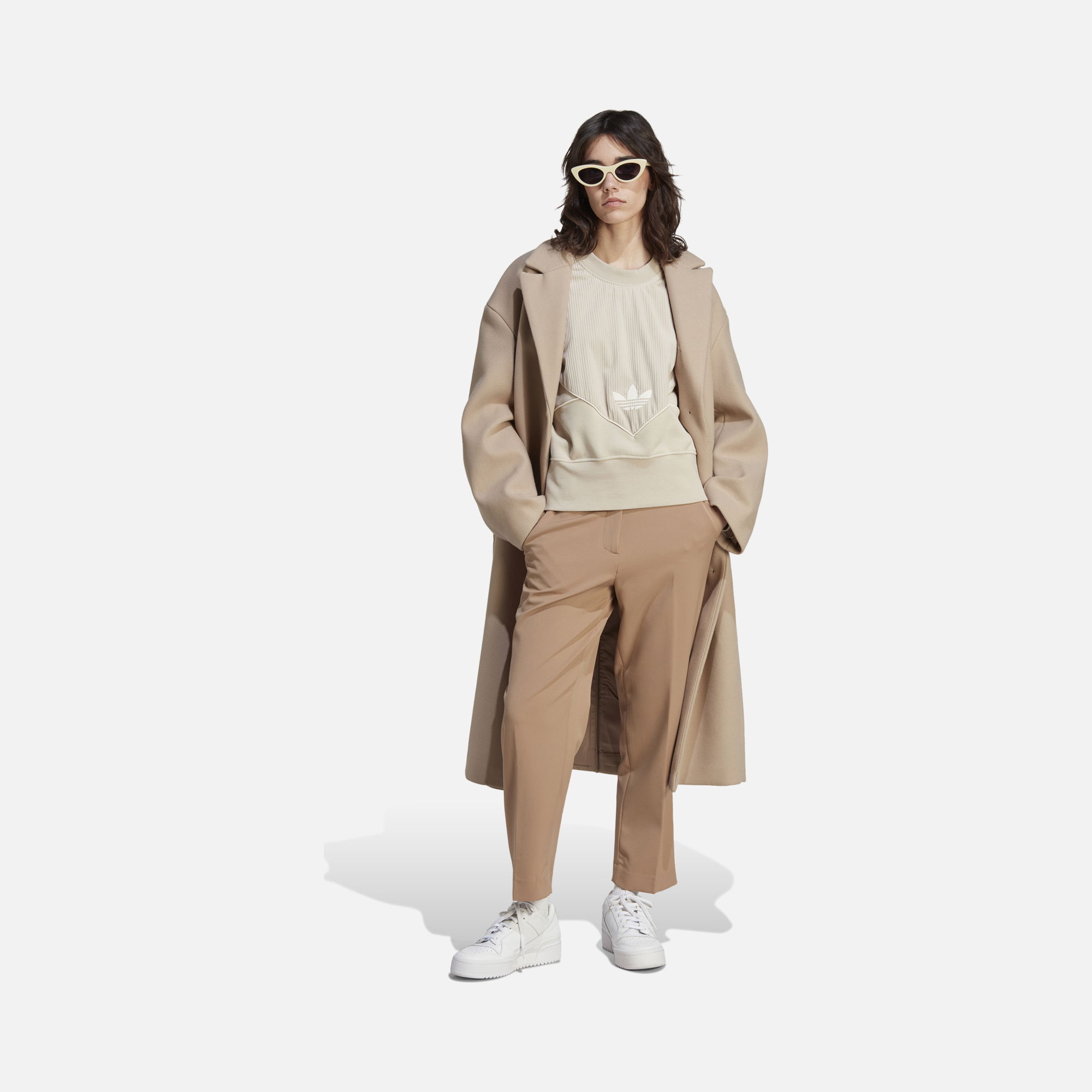 adidas Sportswear Corduroy Mix Material Hooide Kadın Sweatshirt