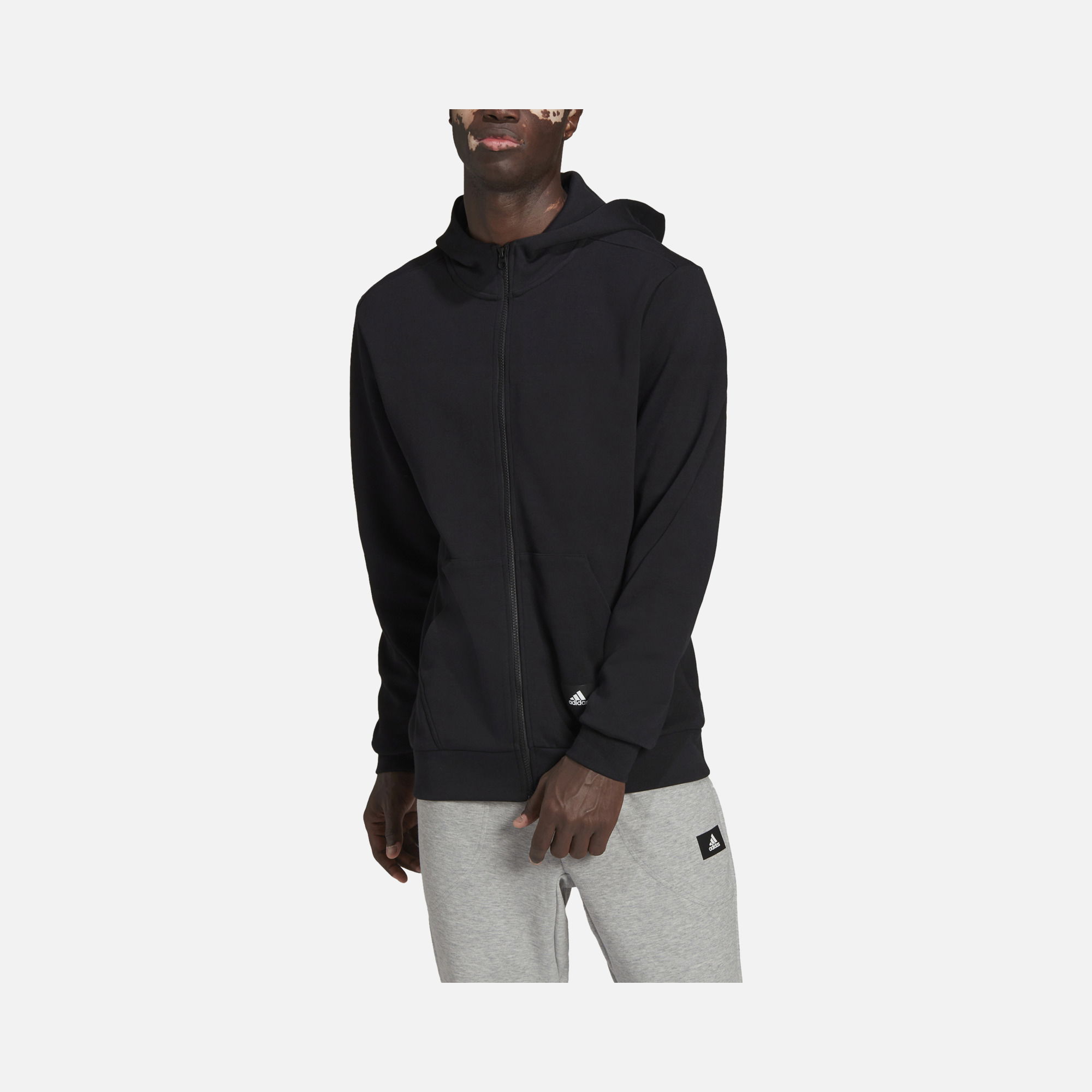 adidas Sportswear Future Icons Doubleknit Full-Zip Hoodie Erkek Sweatshirt