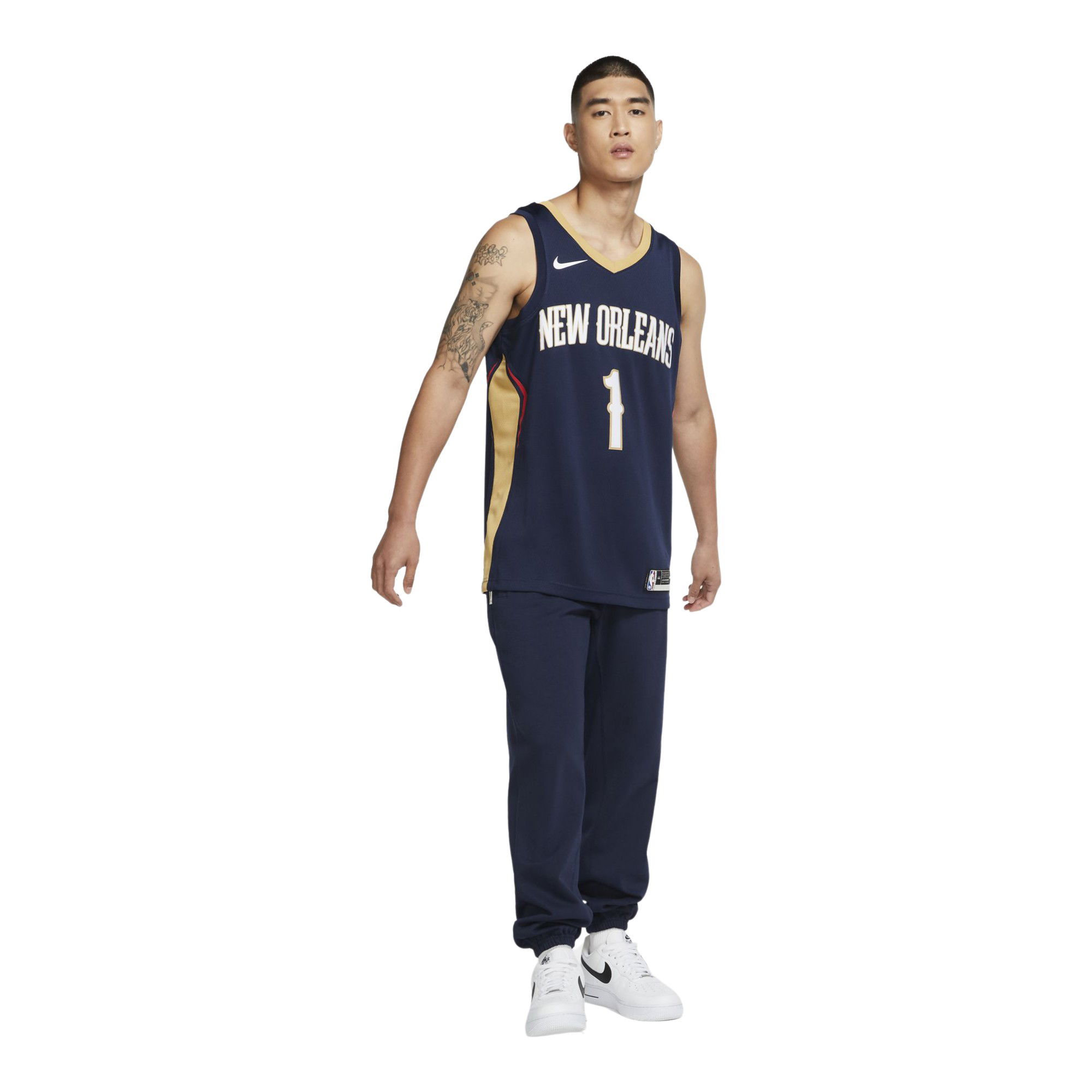 Nike Zion Williamson Pelicans Icon Edition 2020 NBA Swingman Jersey Erkek Forma