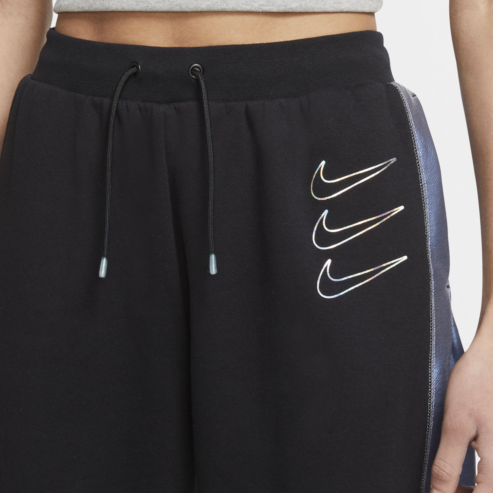 Nike Sportswear Fleece Graphic Mid-Rise Opal Shine Kadın Eşofman Altı