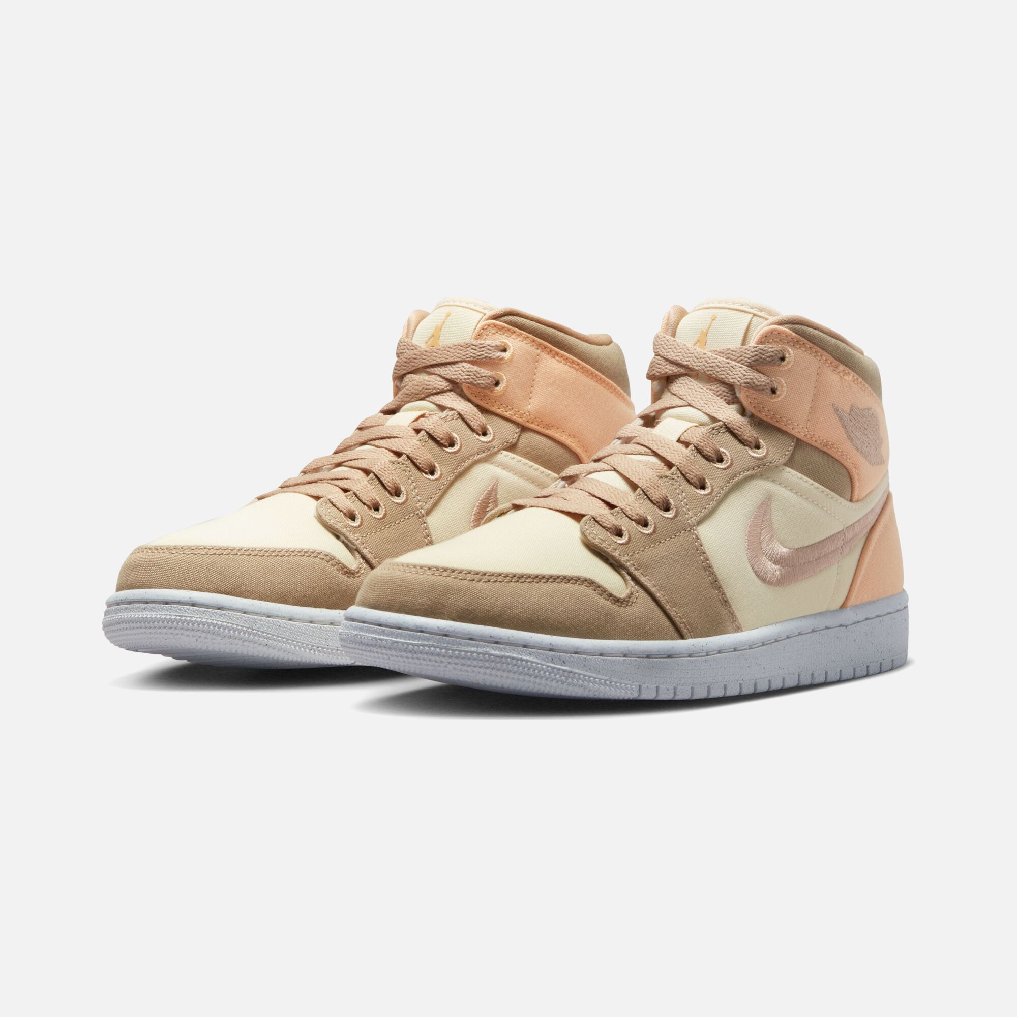 Nike Air Jordan 1 Mid SE ''Custom Swoosh Logo'' Kadın Spor Ayakkabı
