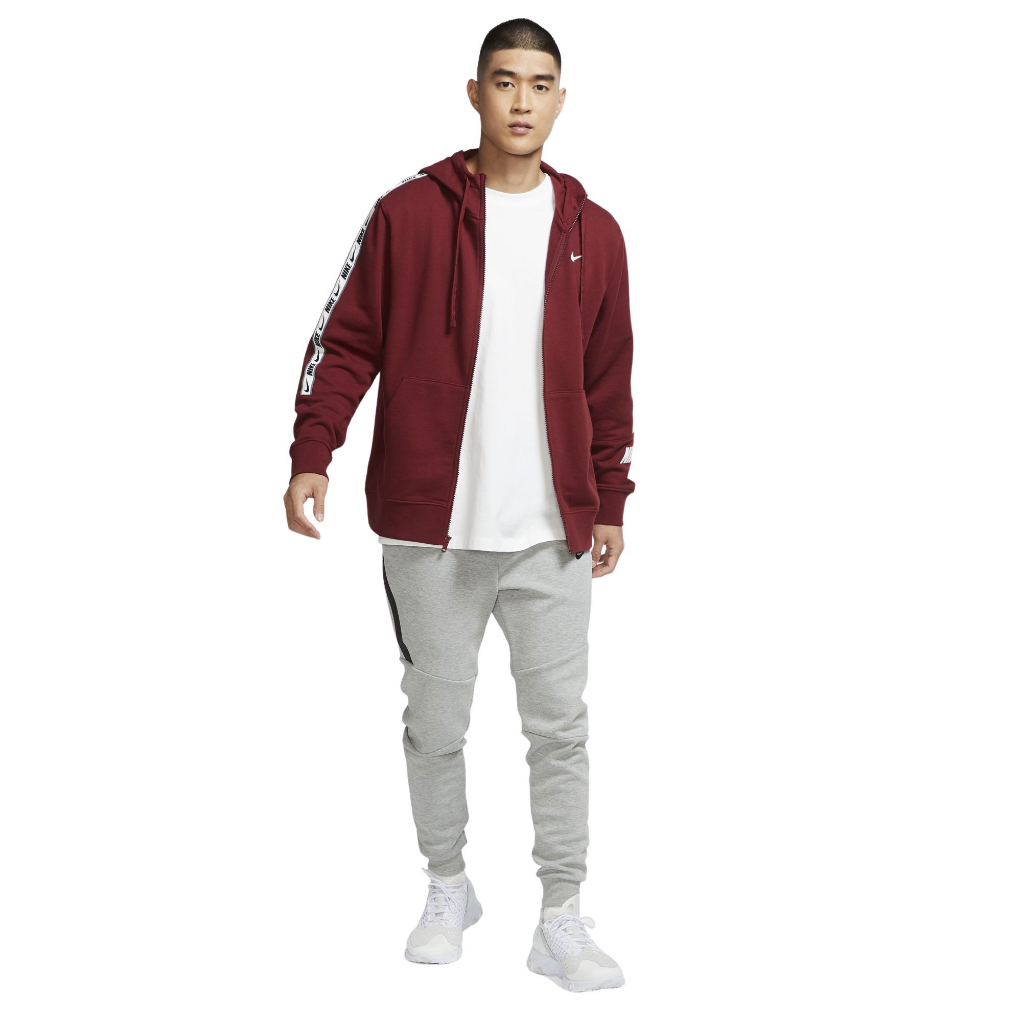 Nike Sportswear Repeat Full-Zip Training Hoodie Erkek Sweatshirt