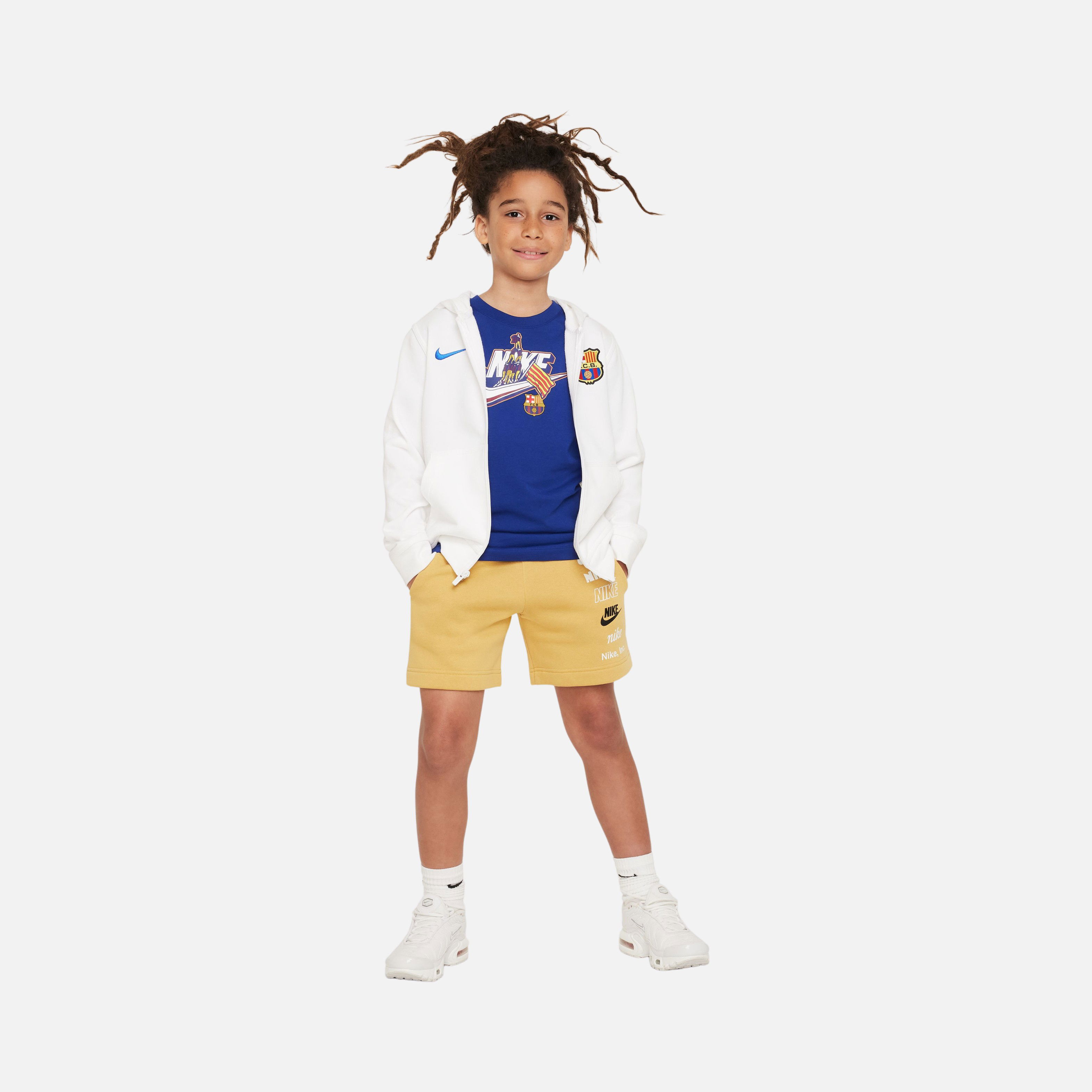 Nike FC Barcelona Seasonal Futura Graphic Short-Sleeve Çocuk Tişört