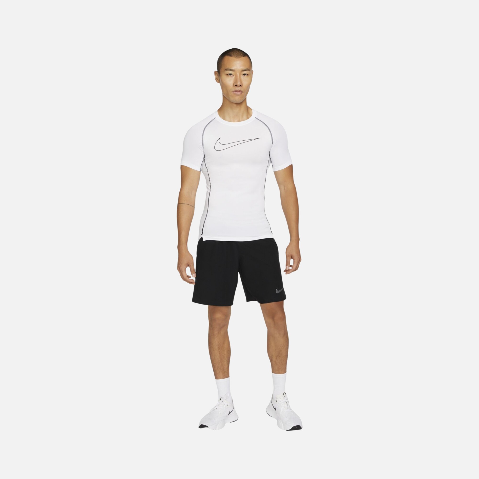 Nike Pro Dri-Fit Tight-Fit Short-Sleeve Erkek Tişört