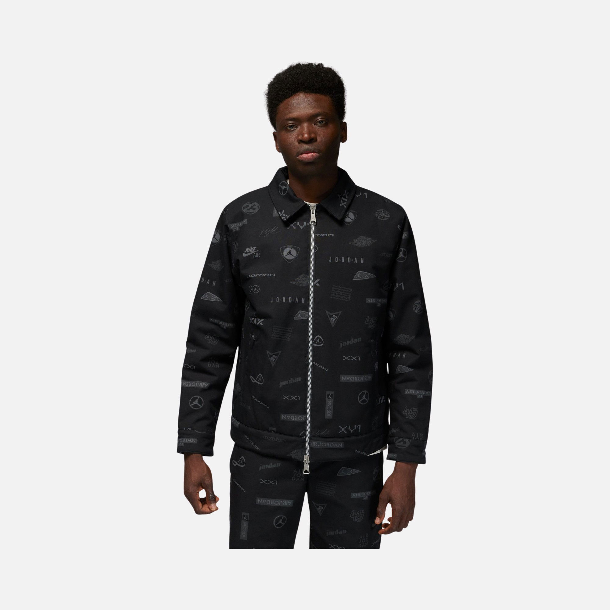 Nike Jordan Flight Heritage Allover OW Lined Full-Zip Erkek Ceket
