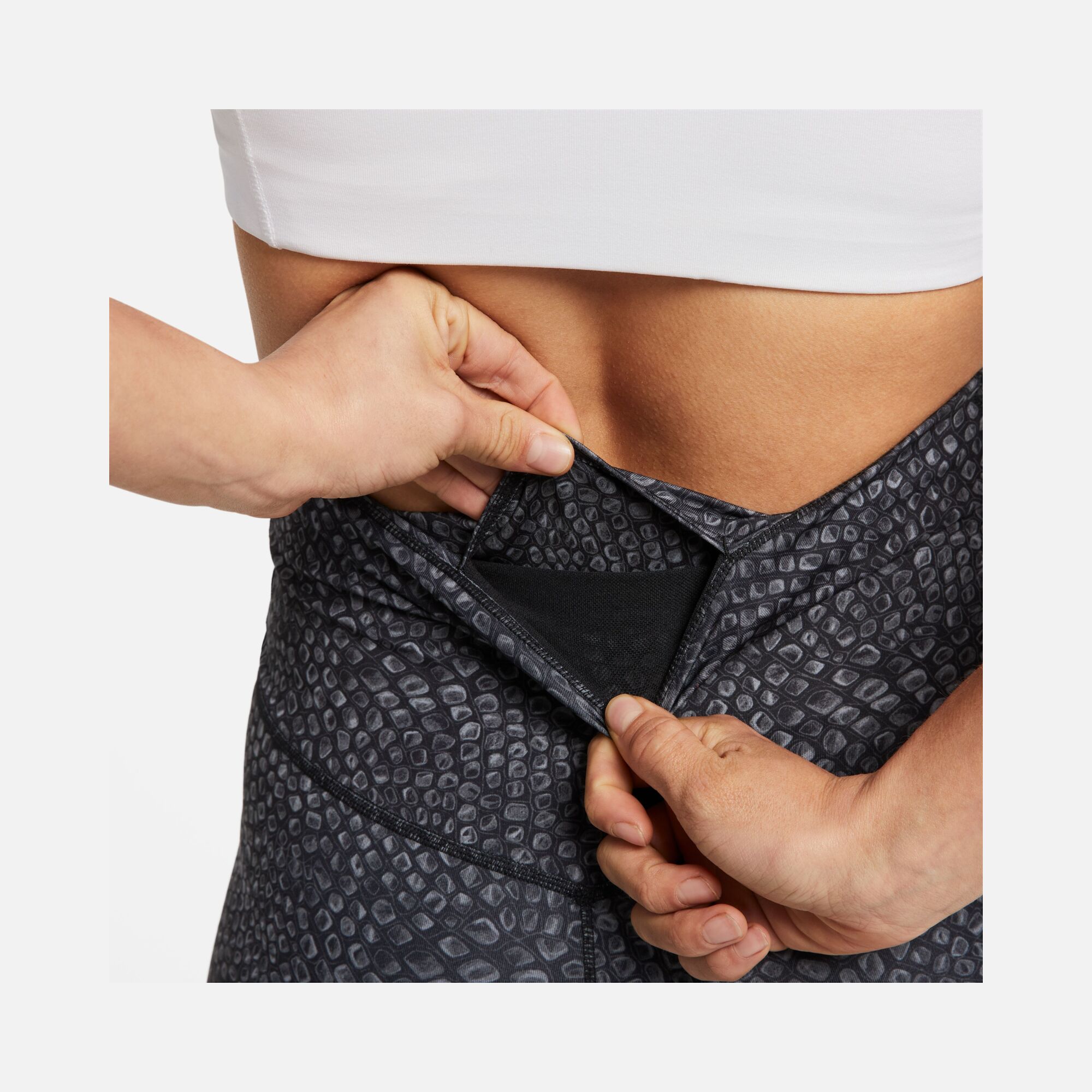 Nike One High-Waisted 7/8 Printed Training Kadın Tayt