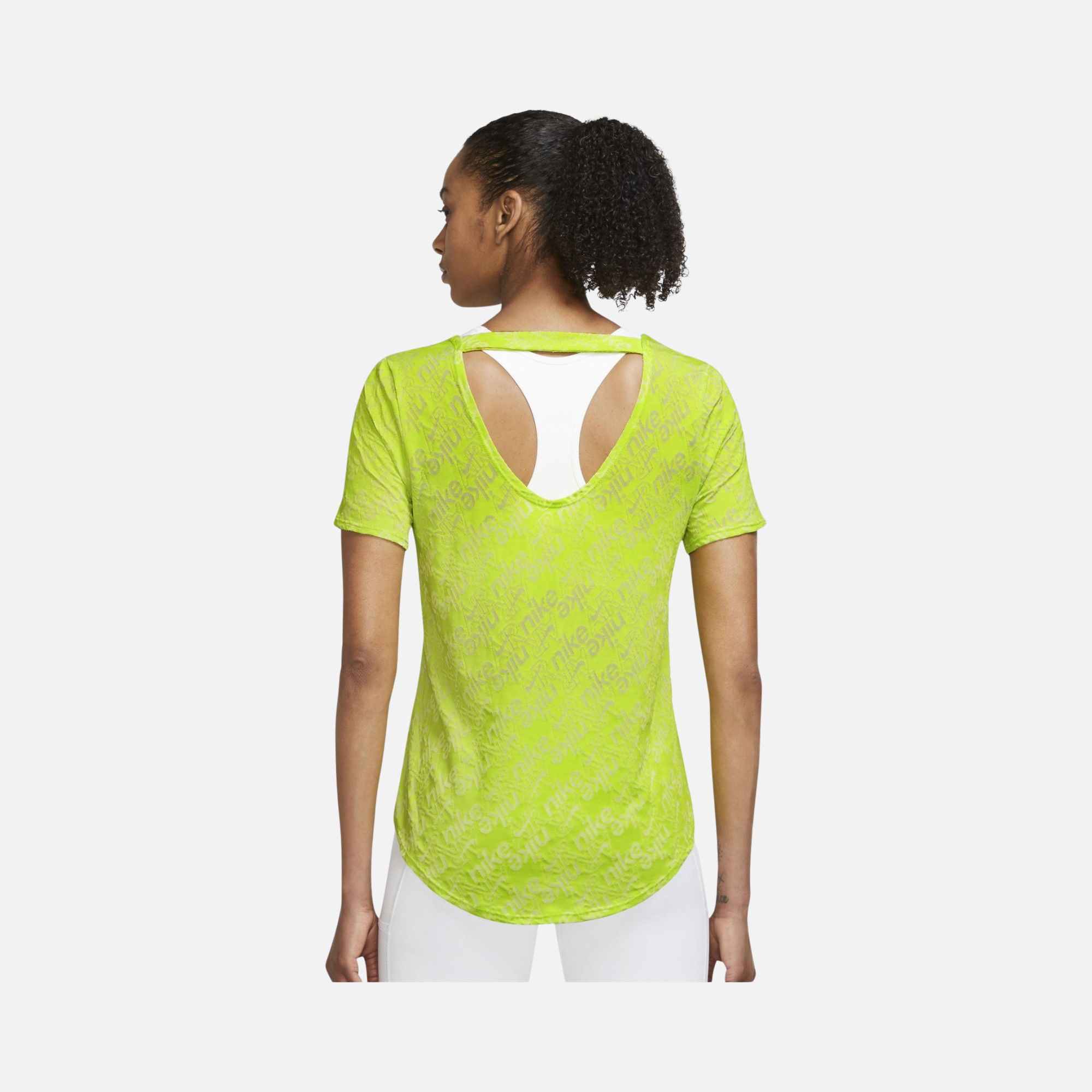 Nike Air Dri-Fit Running V-Neck Short-Sleeve Kadın Tişört