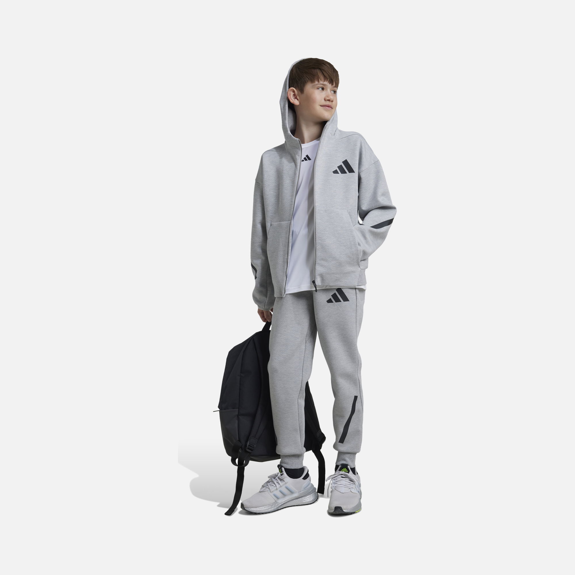 adidas Z.N.E. Sportswear Track Full-Zip Hoodie Çocuk Sweatshirt