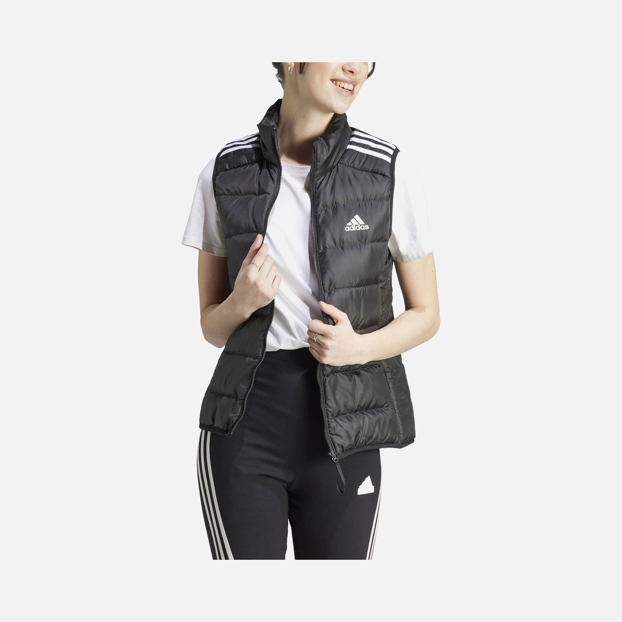 adidas Essentials 3-Stripes Light Down Full-Zip Kadın Yelek