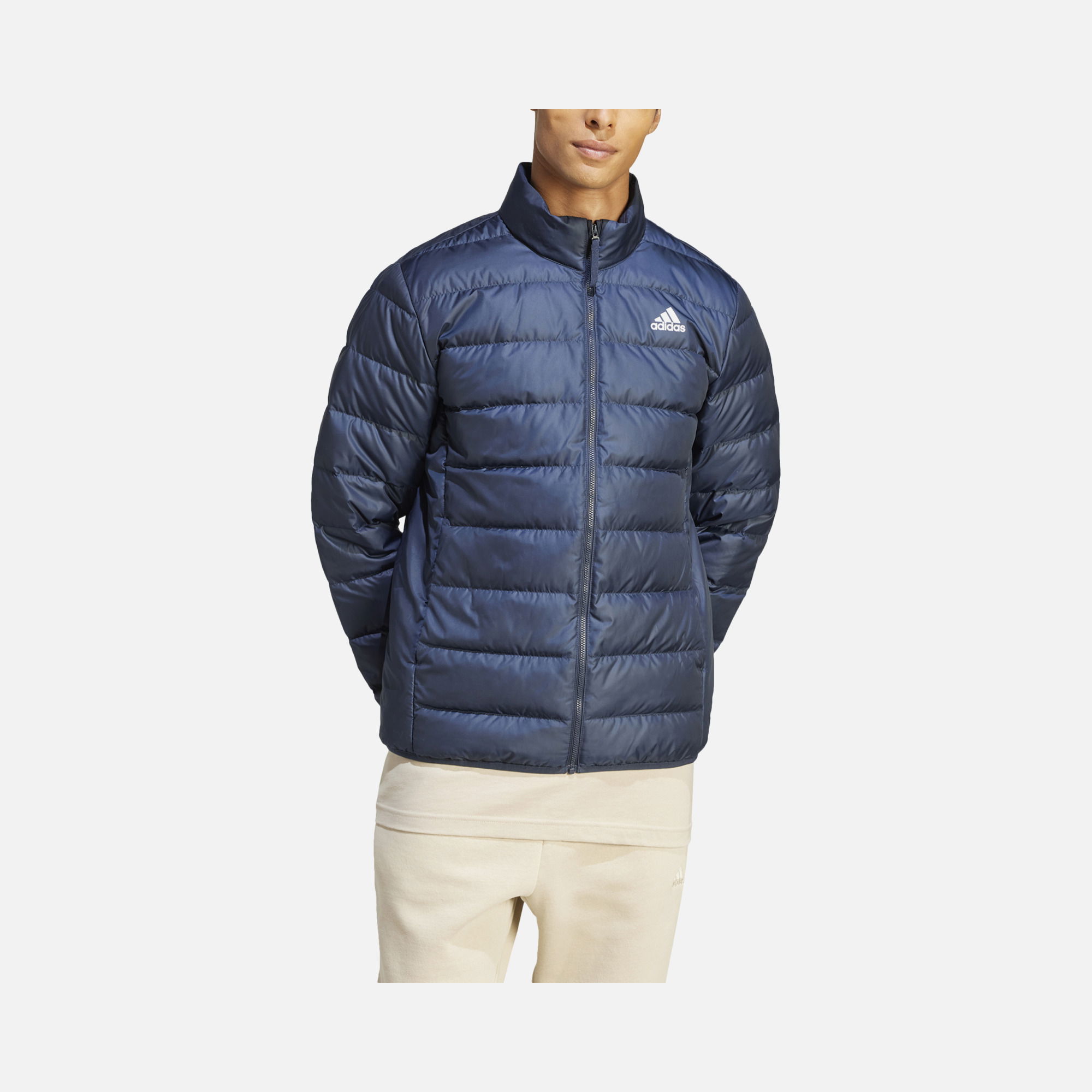 adidas Essentials Light Down Full-Zip FW23 Hoodie Erkek Ceket