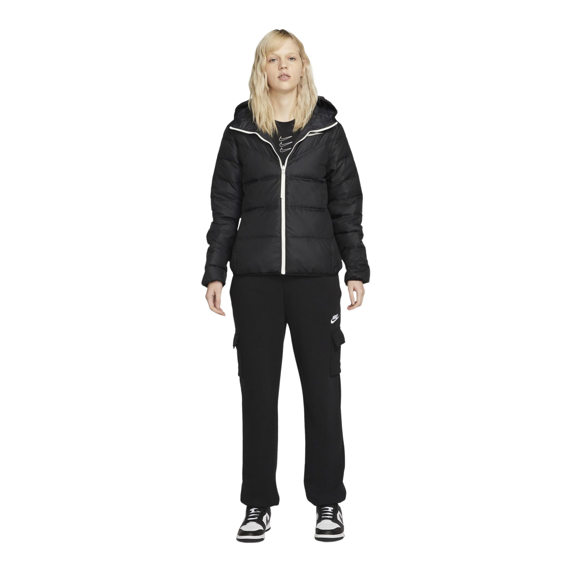 Nike Sportswear Windrunner Down Fill Puffer Reversible Full-Zip Hoodie Kadın Mont