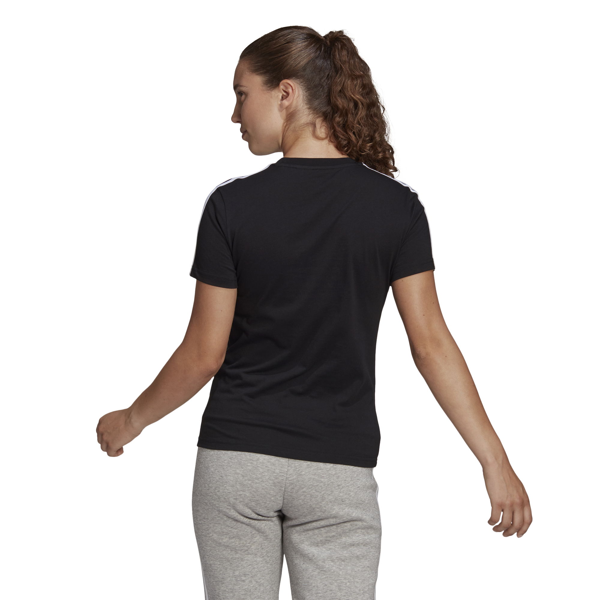 adidas Essentials Slim 3-Stripes Short-Sleeve Kadın Tişört