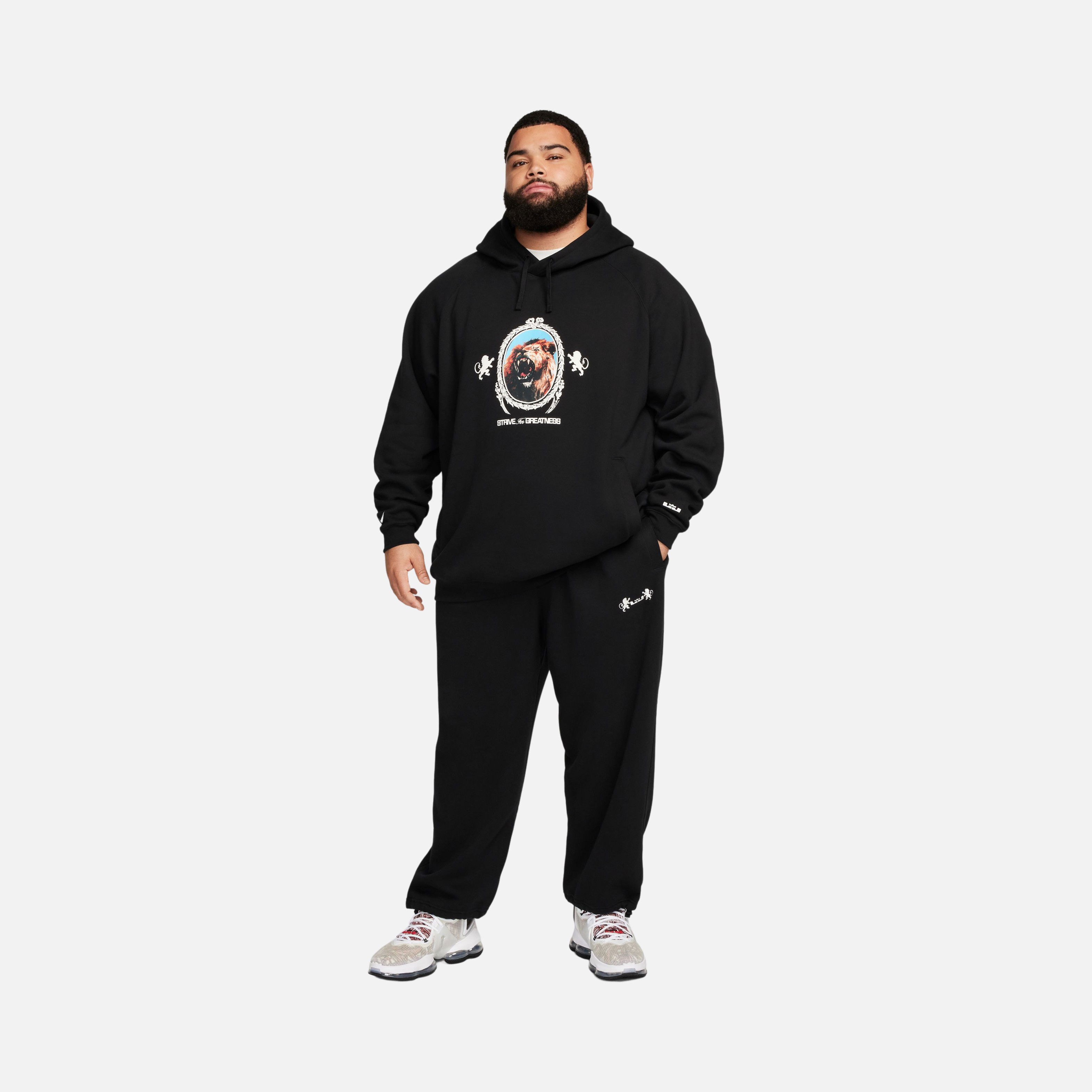 Nike LeBron James Open Hem Brush Fleece Erkek Eşofman Altı