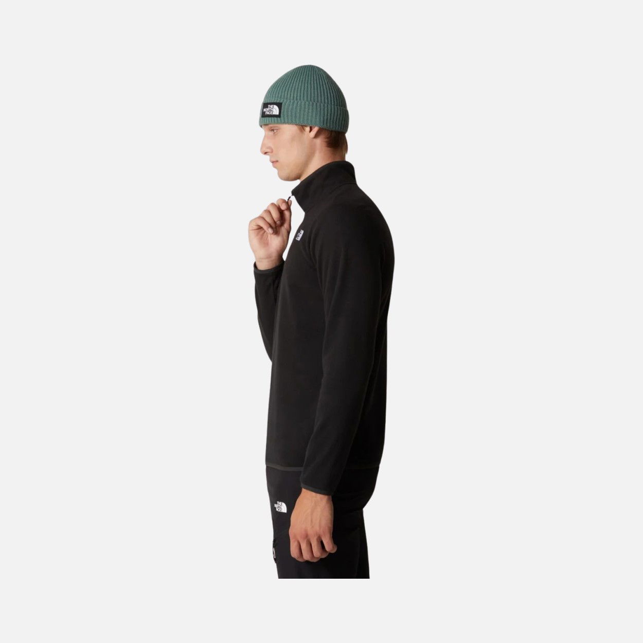North Face 100 Glacier Fleece 1/4 Zip Erkek Sweatshirt