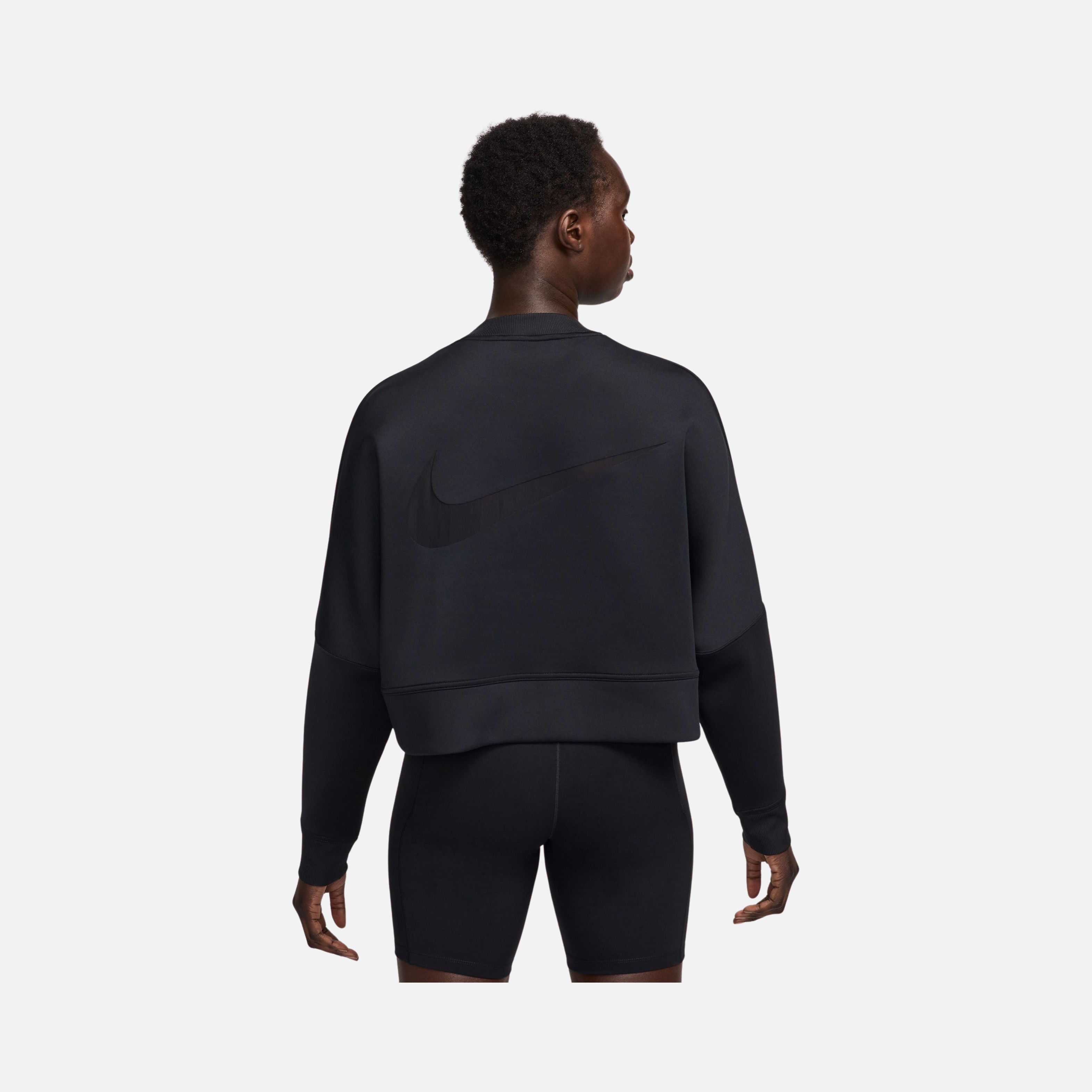 Nike Prima Dri-Fit Oversized Crew-Neck Cropped Training Kadın Sweatshirt