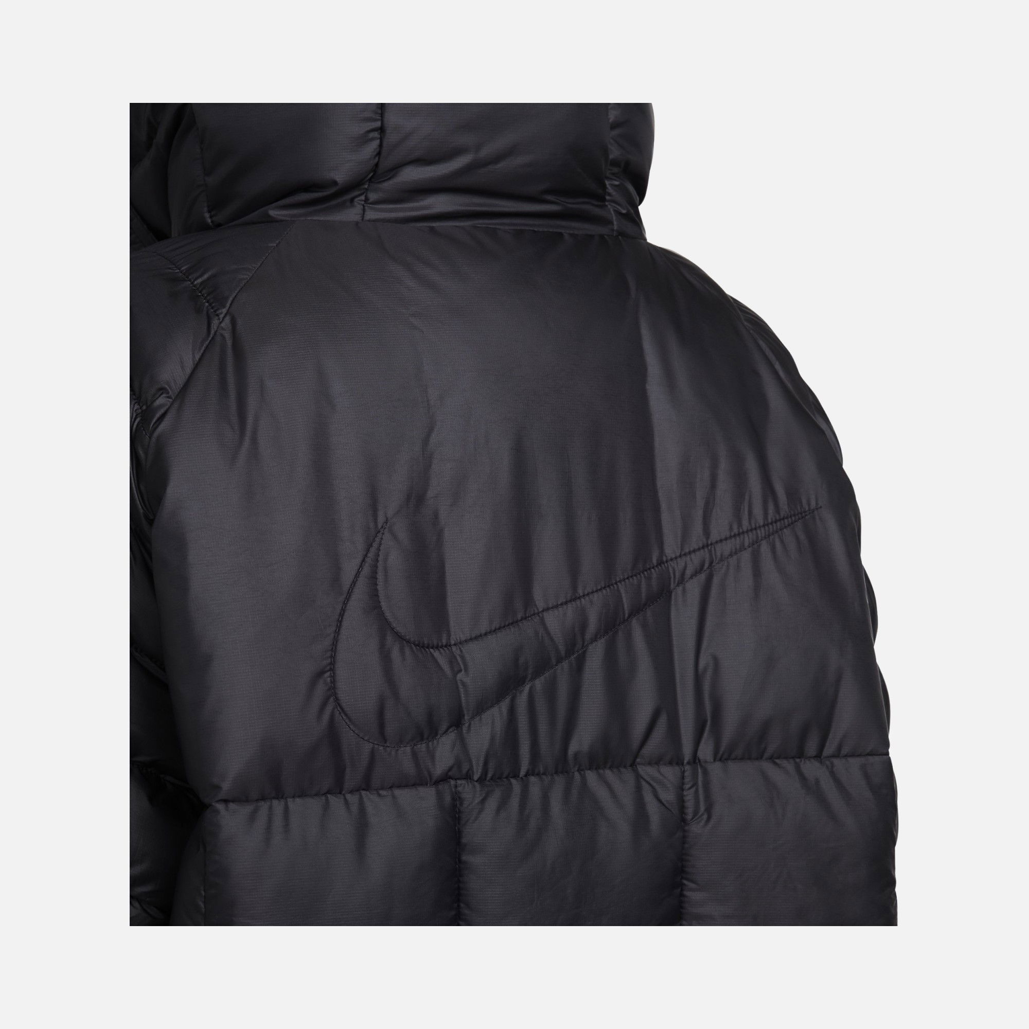 Nike Sportswear Therma-Fit PrimaLoft® Thermoplume® Oversized Swoosh Puffer Full-Zip Hoodie Kadın Mont