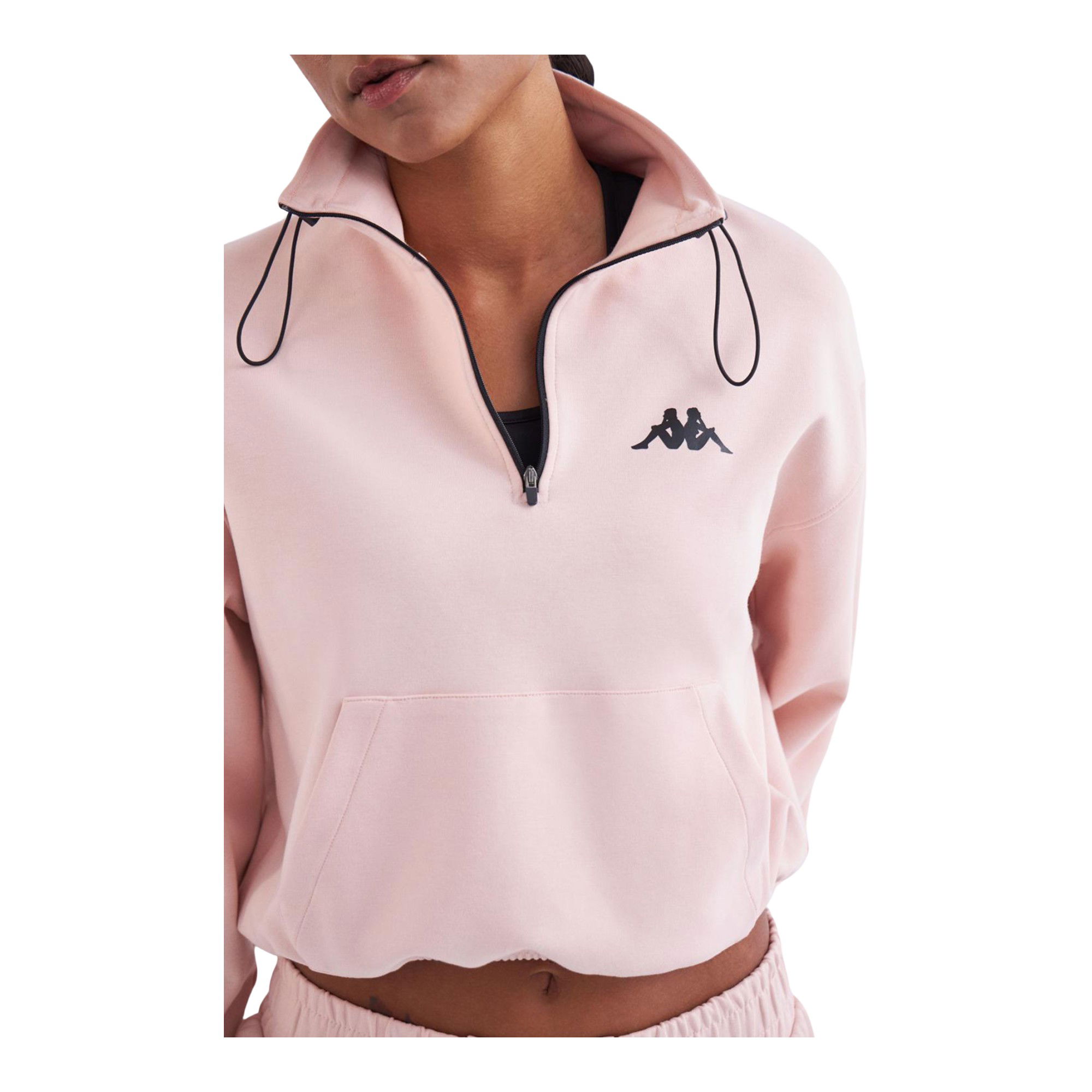 Kappa Authentic Letia Cropped Regular Fit Half-Zip Kadın Sweatshirt