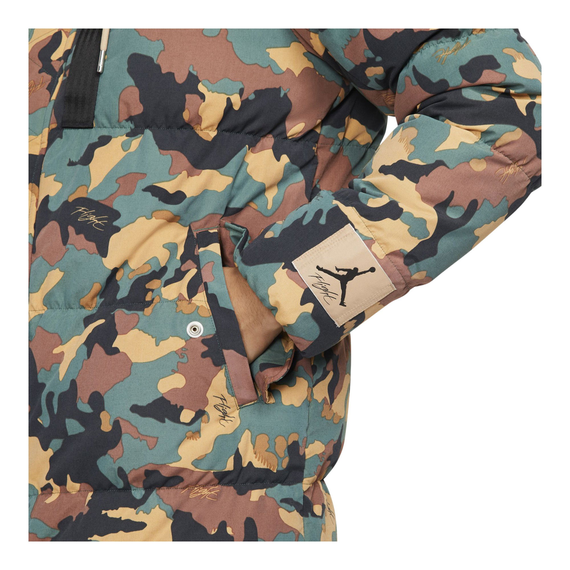 Nike Jordan Flight Heritage Woven All Over Print Full-Zip Hoodie Erkek Parka