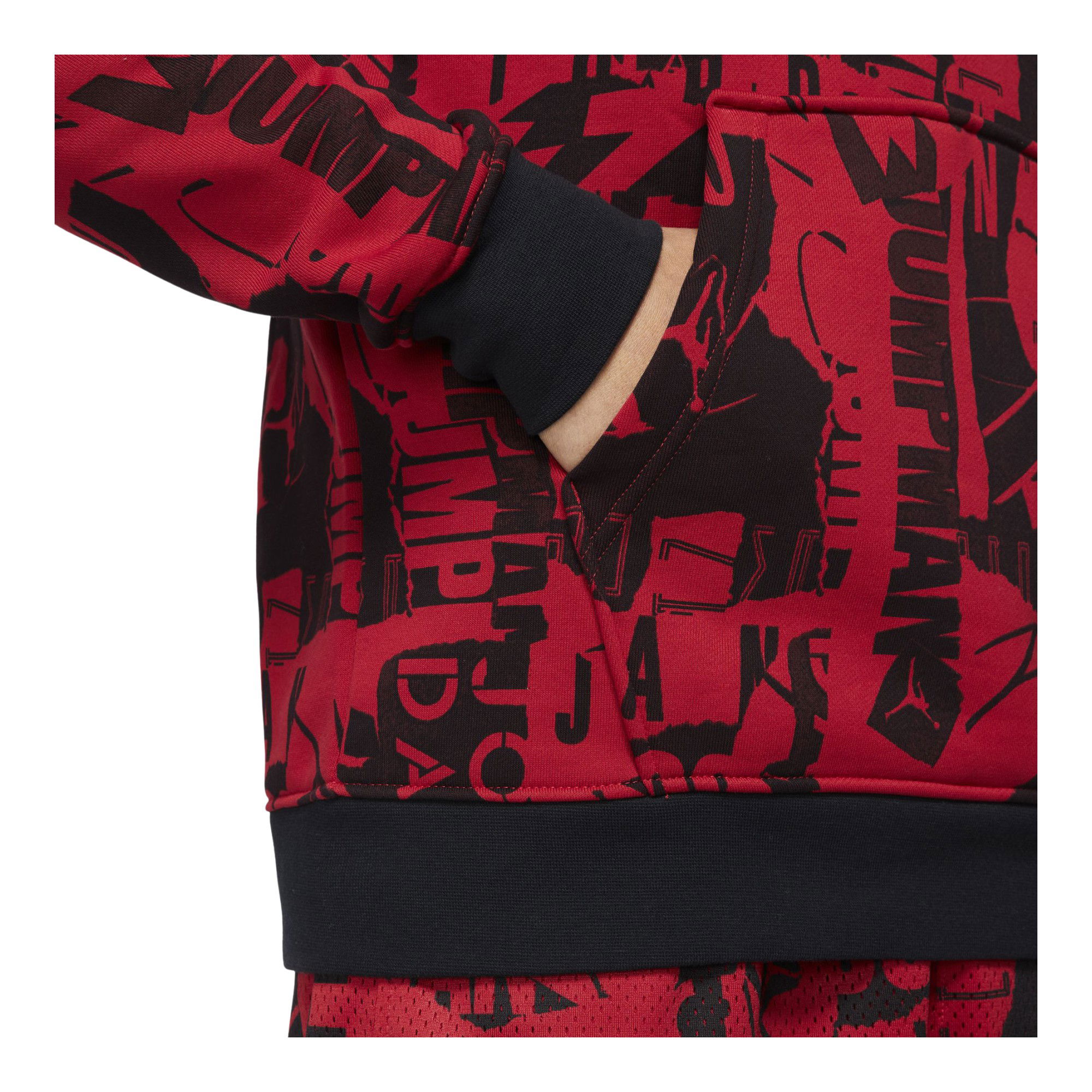 Nike Jordan Essentials Fleece Printed Hoodie Erkek Sweatshirt