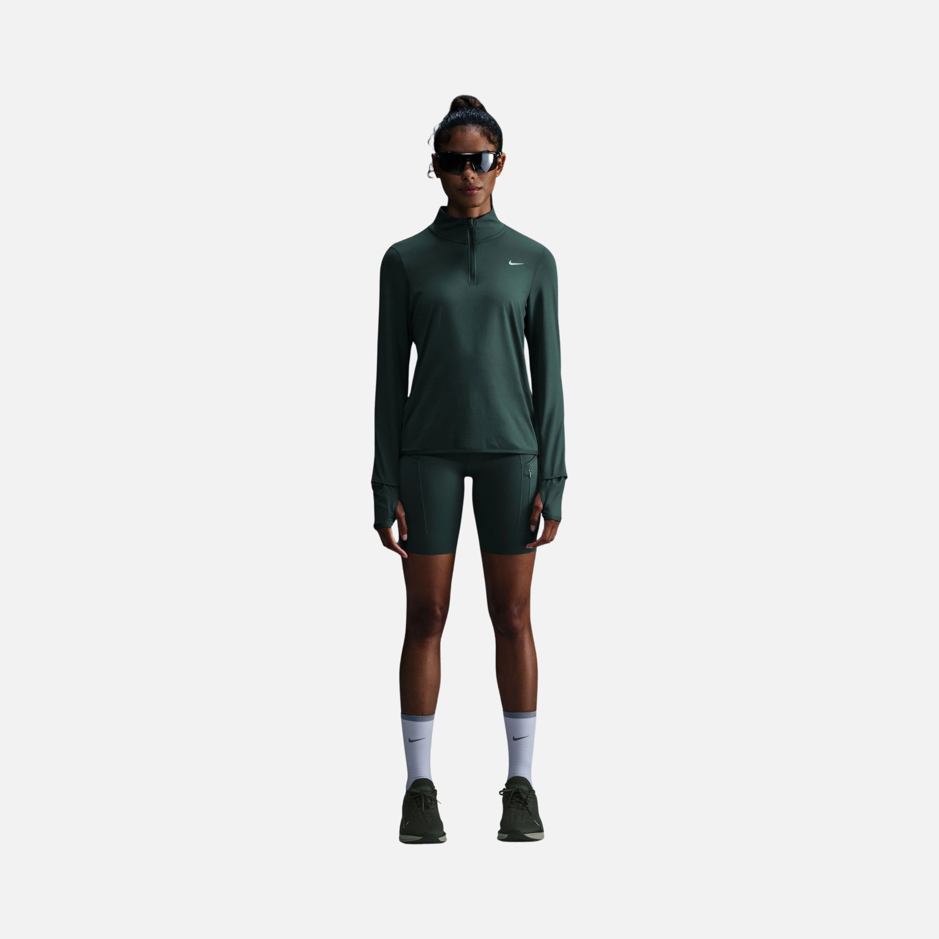 Nike Dri-Fit Swift Element UV 1/4-Zip Running Long-Sleeve Kadın Tişört