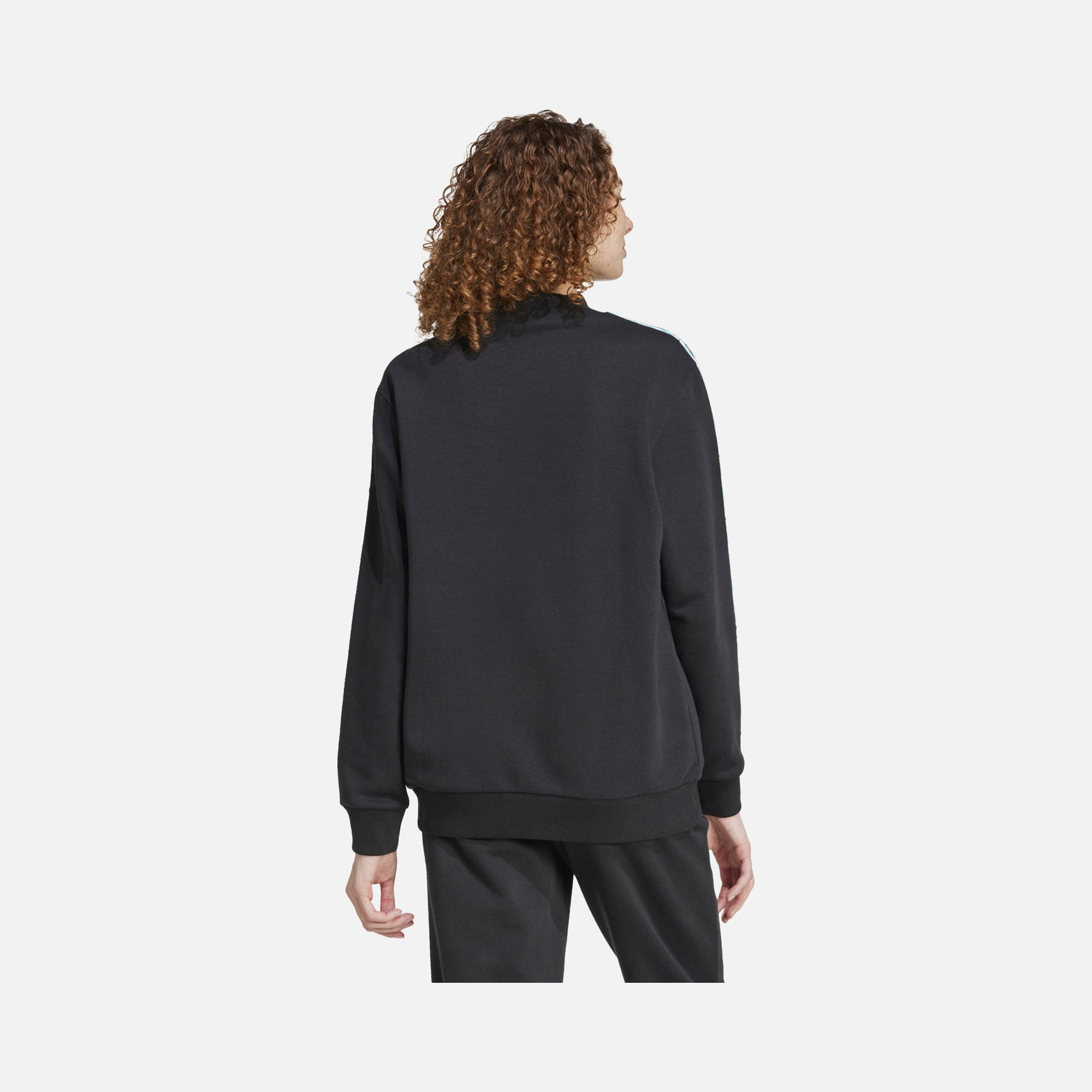 adidas Sportswear Essentials 3-Stripes Animal-Print Kadın Sweatshirt