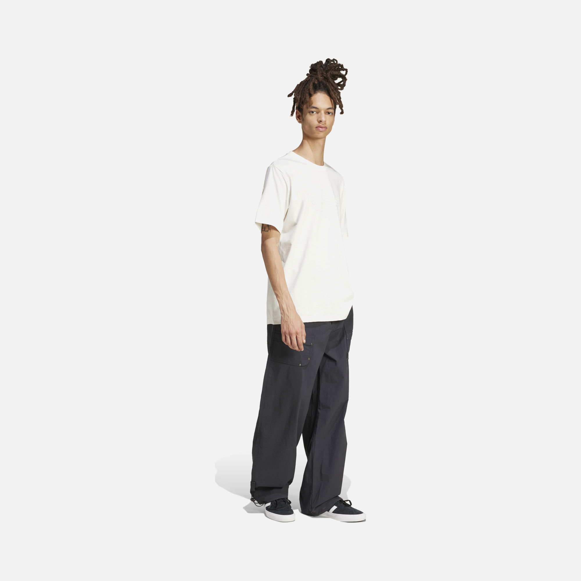 adidas Originals Q12 Monogram Toned Trefoils Graphics Short-Sleeve Erkek Tişört