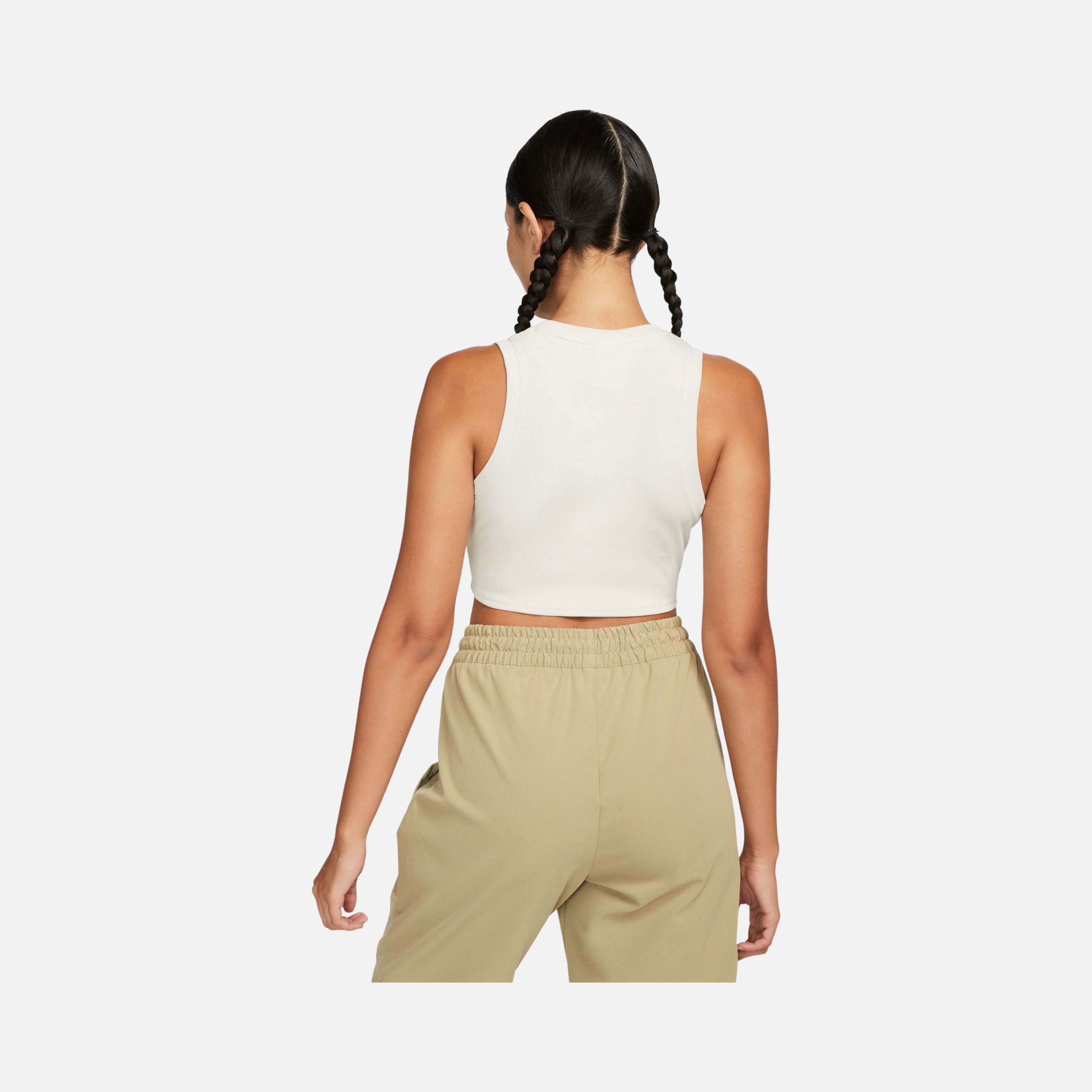 Nike Sportswear Chill Knit Tight Cropped Mini-Rib Kadın Atlet