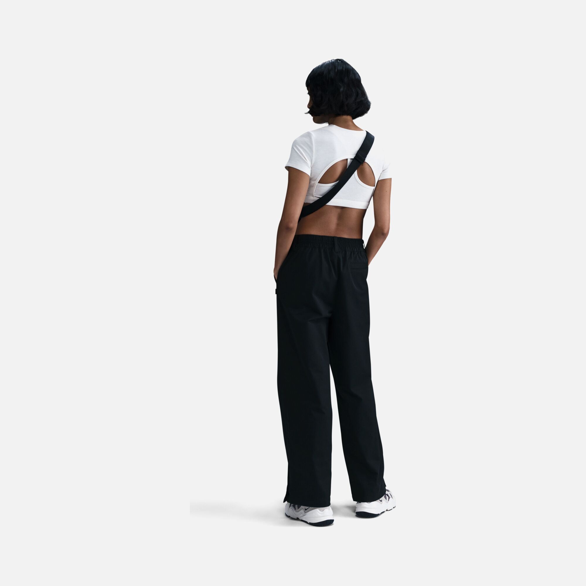 Nike Sportswear Collection Twill Woven Fabric Snap Legs Kadın Pantolon