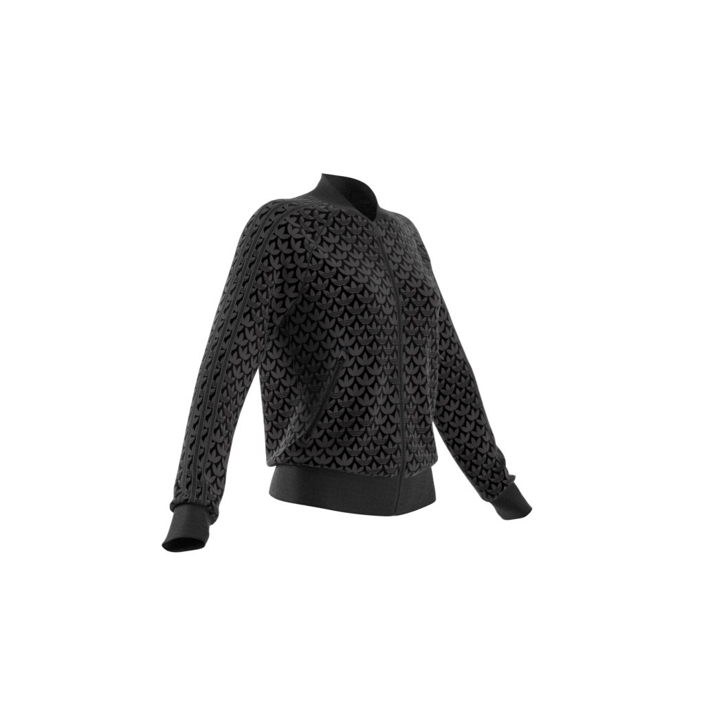 adidas Sportswear Trefoil Monogram SST 3-Stripes Full-Zip Hoodie Kadın Ceket