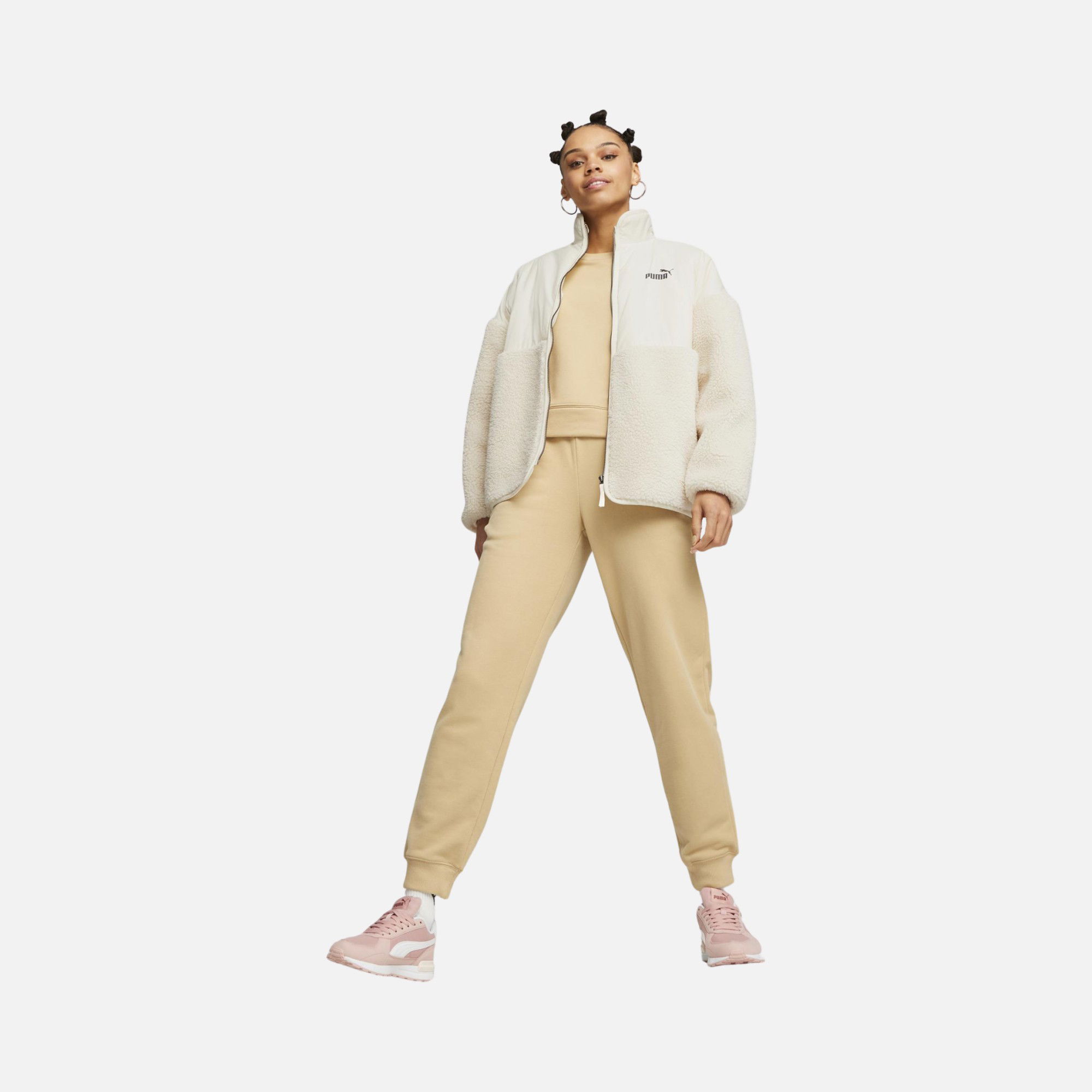 Puma Sportswear Sherpa Hybrid Full-Zip Kadın Ceket
