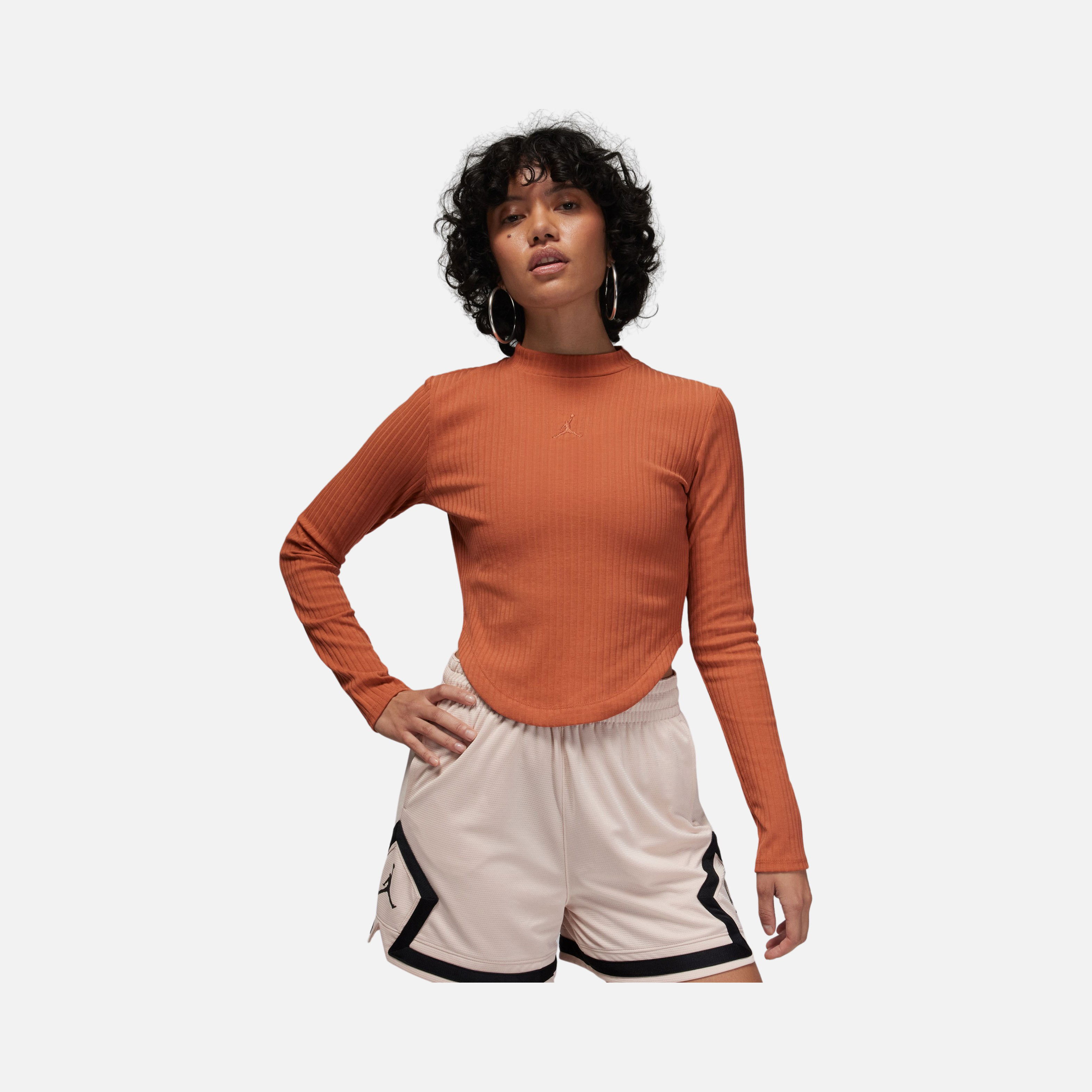 Nike Jordan Knit Sld Top 2 Long-Sleeve Kadın Tişört