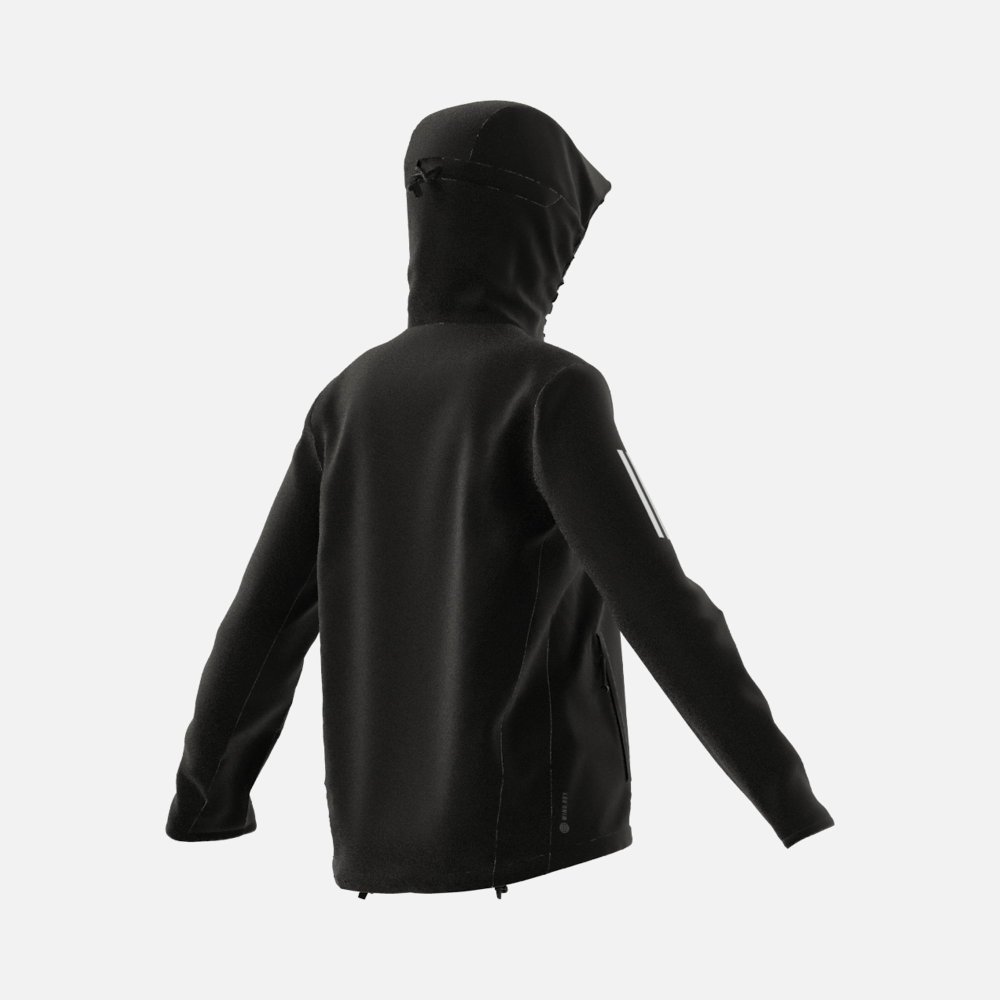 adidas Own the Run 3-Stripes Hooded Running Windbreaker Kadın Ceket