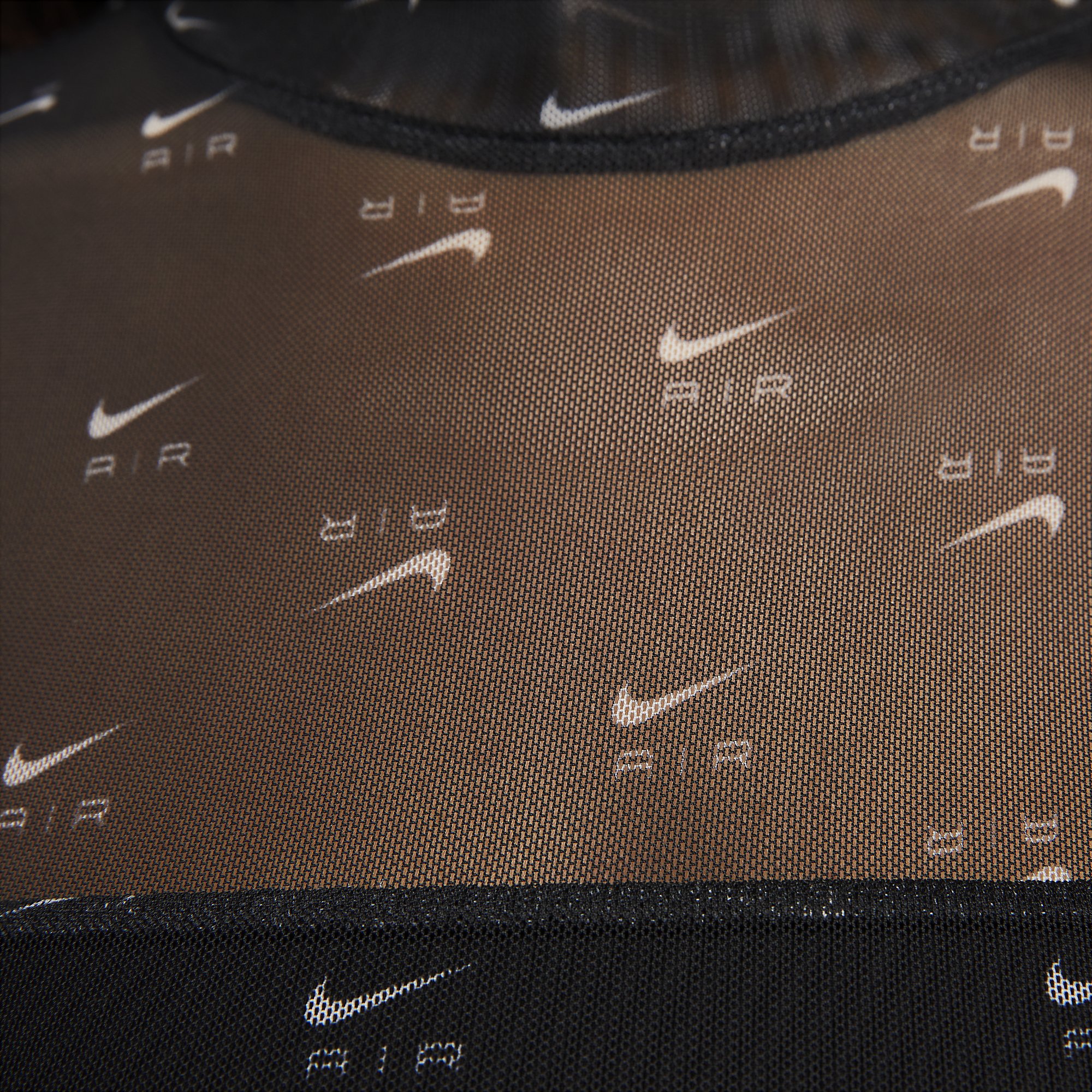 Nike Air Printed Mock Neck Mesh Kadın Bodysuit