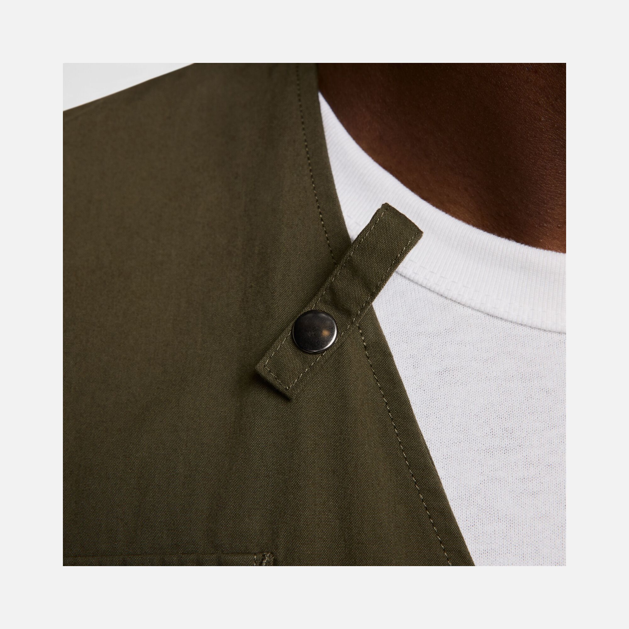 Nike Life Utility Stonewashed Cotton Fabric Full-Zip Erkek Yelek