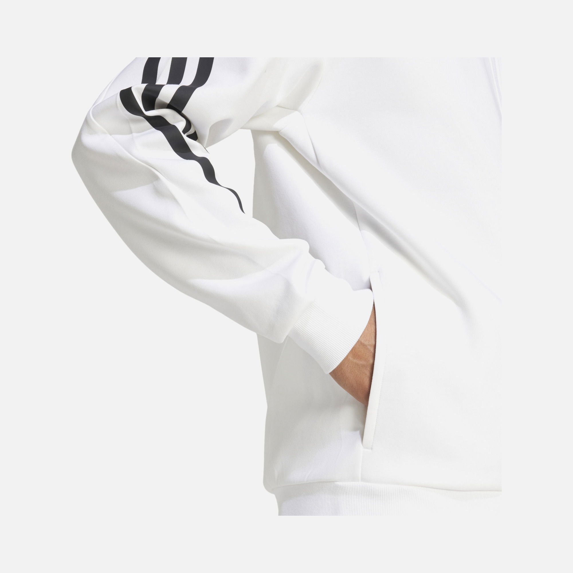 adidas Future Icons 3-Stripes Full-Zip Hoodie Erkek Sweatshirt