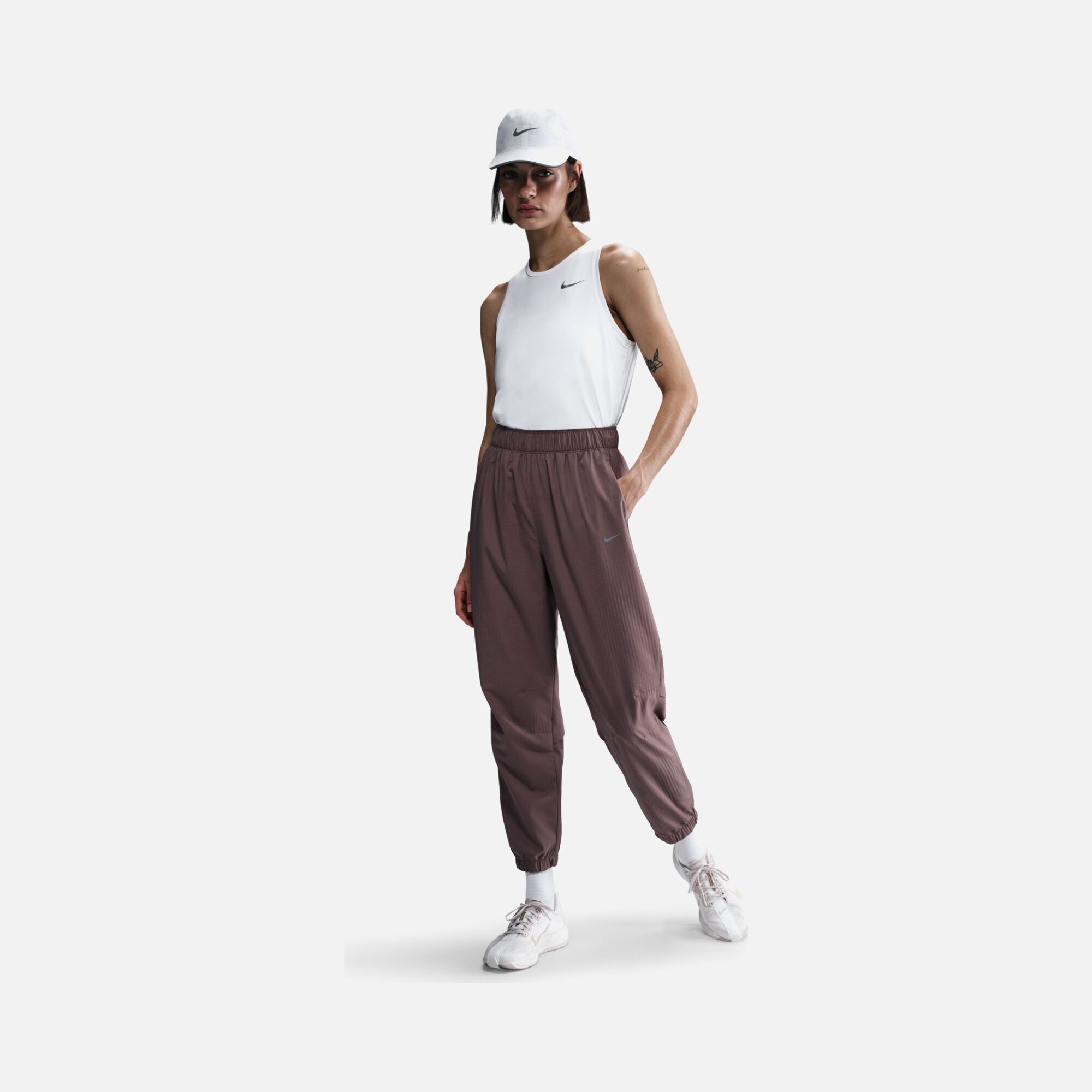 Nike Dri-Fit Fast Mid-Rise 7/8 Warm-Up Running Kadın Eşofman Altı