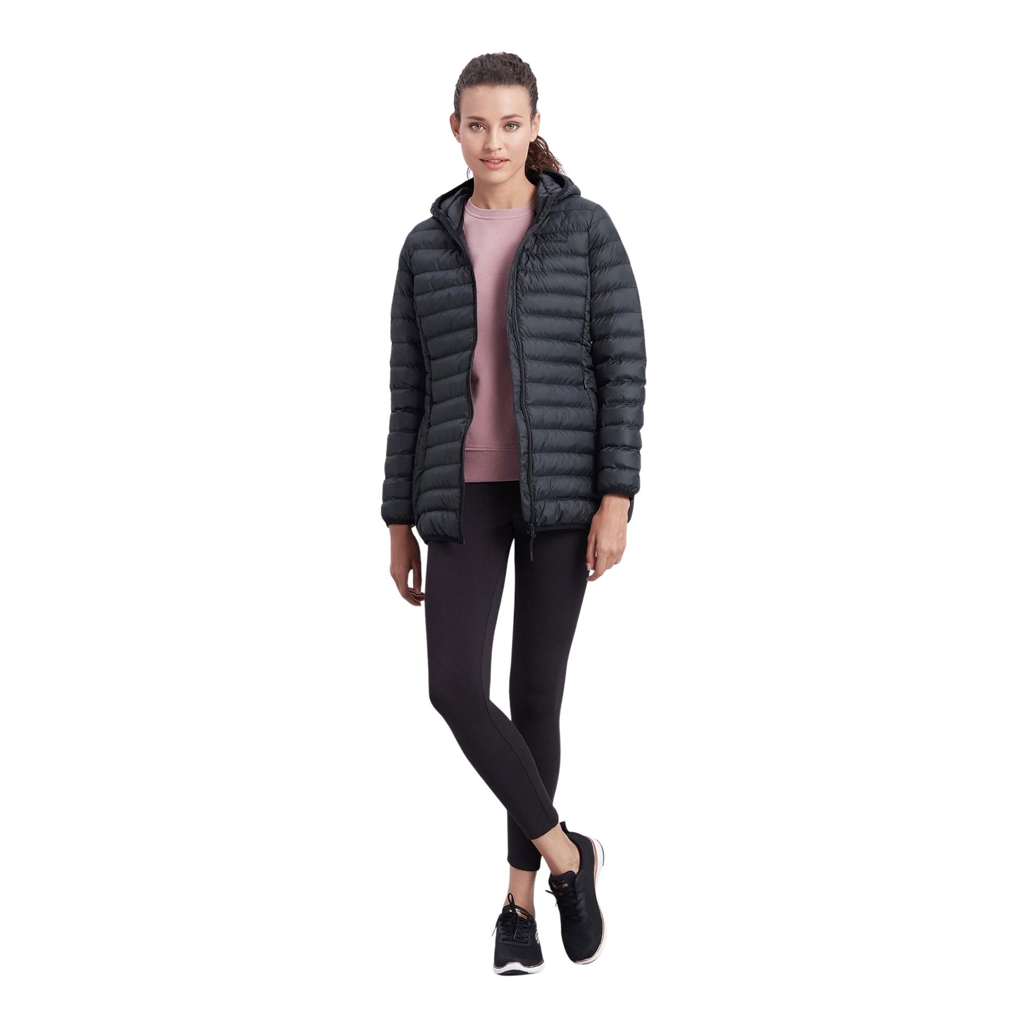 Skechers Essential Midi Lenght Full-Zip Hoodie Kadın Ceket