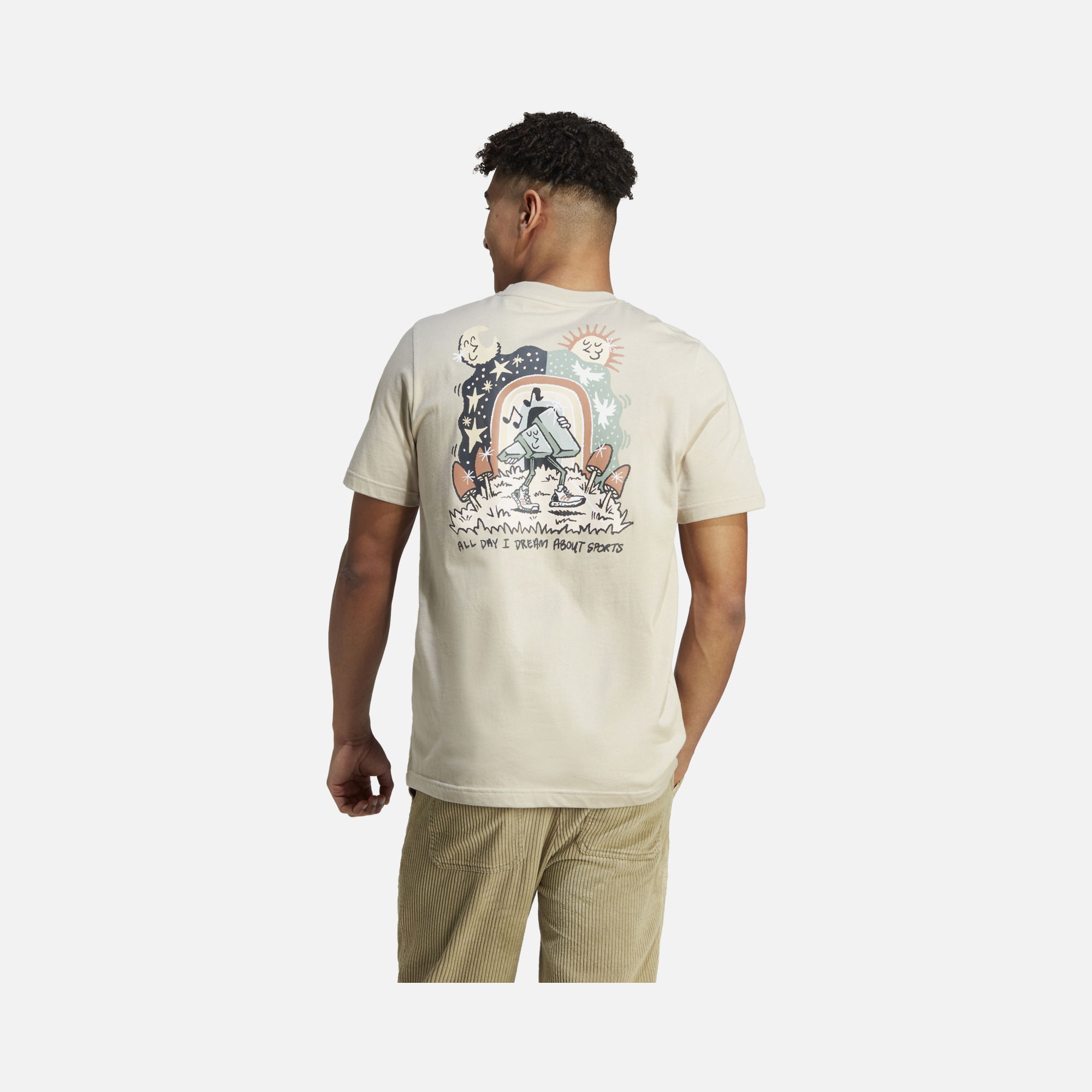 adidas Sportswear Elevated Doodle Puff Graphic Short-Sleeve Erkek Tişört