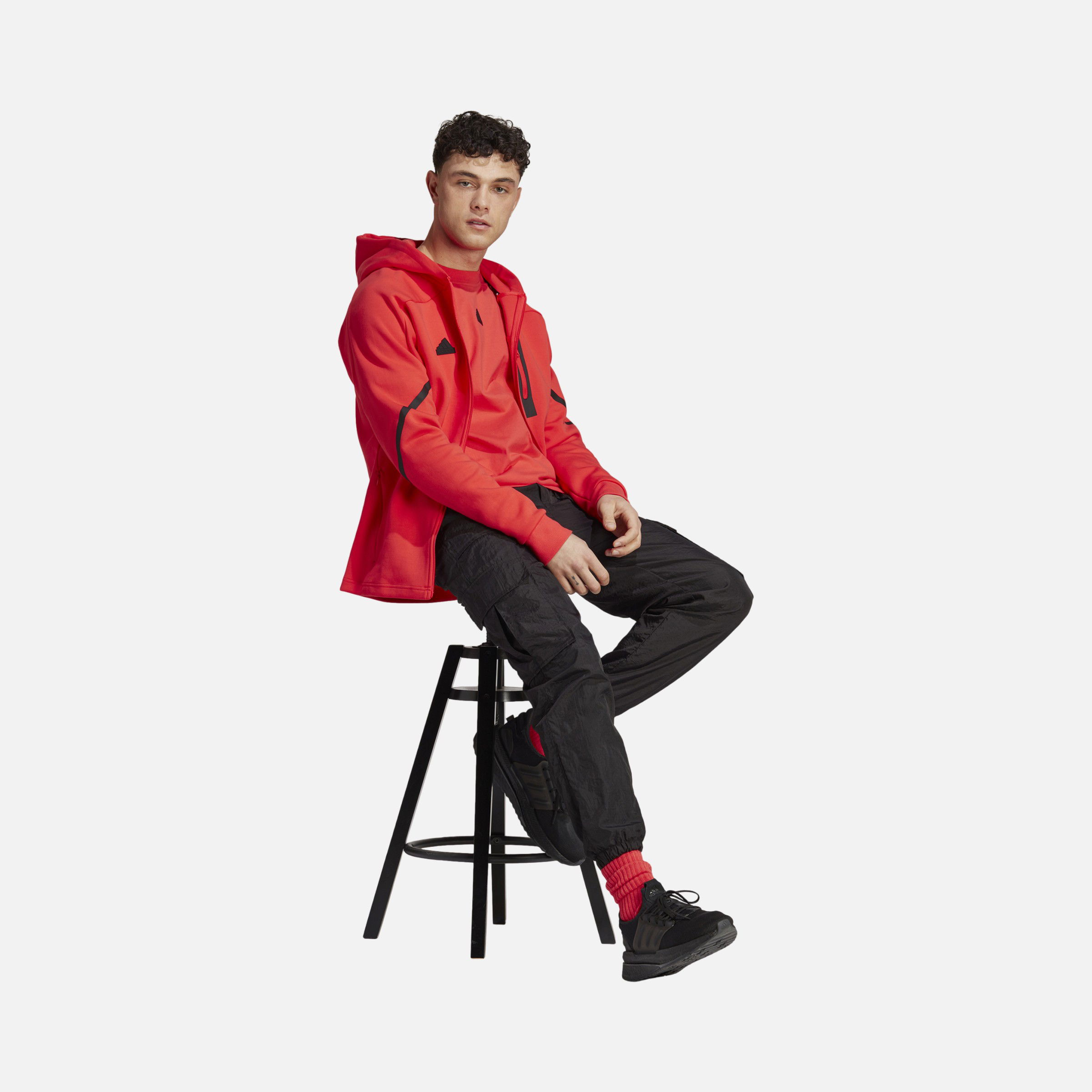adidas Designed for Gameday Full-Zip Hoodie Training Erkek Sweatshirt