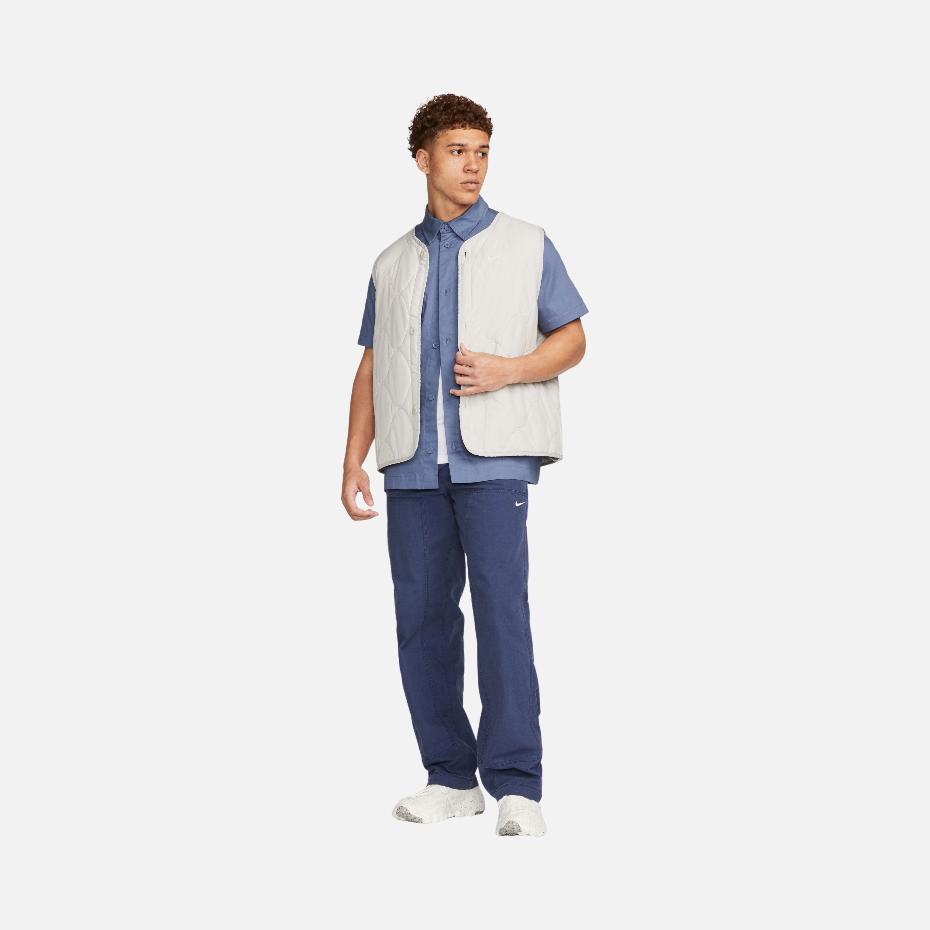 Nike Sportswear Woven Military Button-Down Short-Sleeve Erkek Gömlek