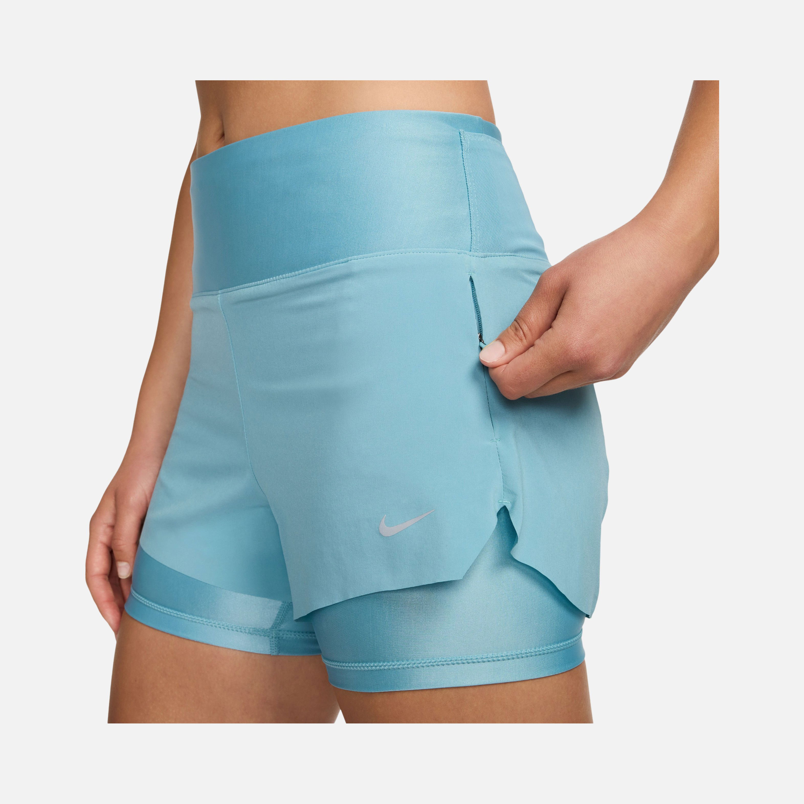 Nike Dri-Fit Swift Mid-Rise 8cm (approx.) 2-in-1 Running Kadın Şort