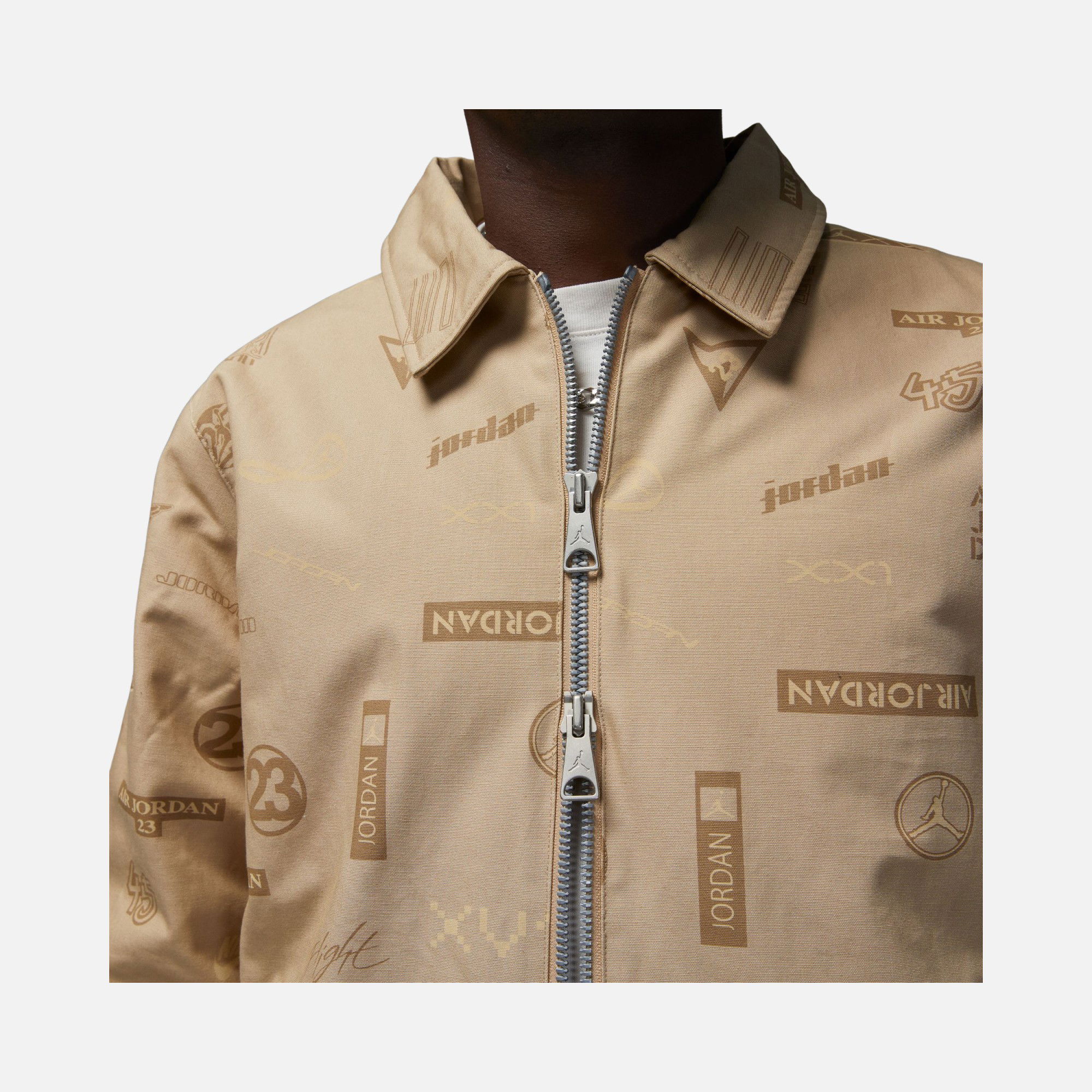 Nike Jordan Flight Heritage Allover OW Lined Full-Zip Erkek Ceket