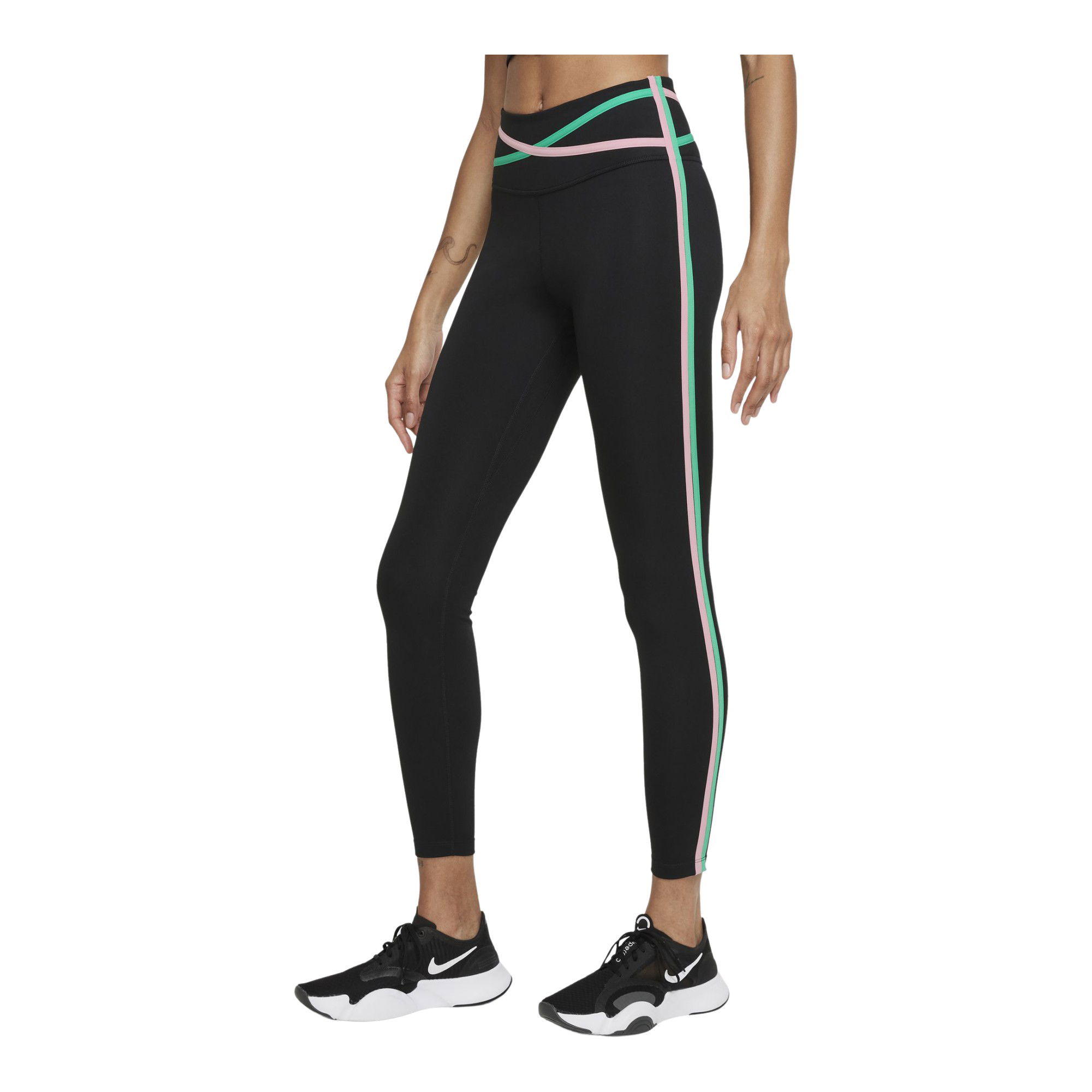 Nike Dri-Fit One Mid-Rise 7/8 Taped Kadın Tayt